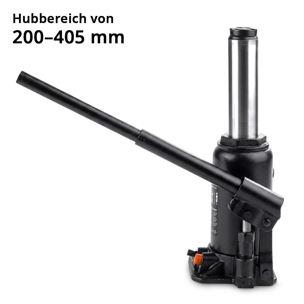 STAHLWERK Wagenheber Hydraulikheber 10 t 200-405 mm Stempelwagenheber Autoheber Wagenheber