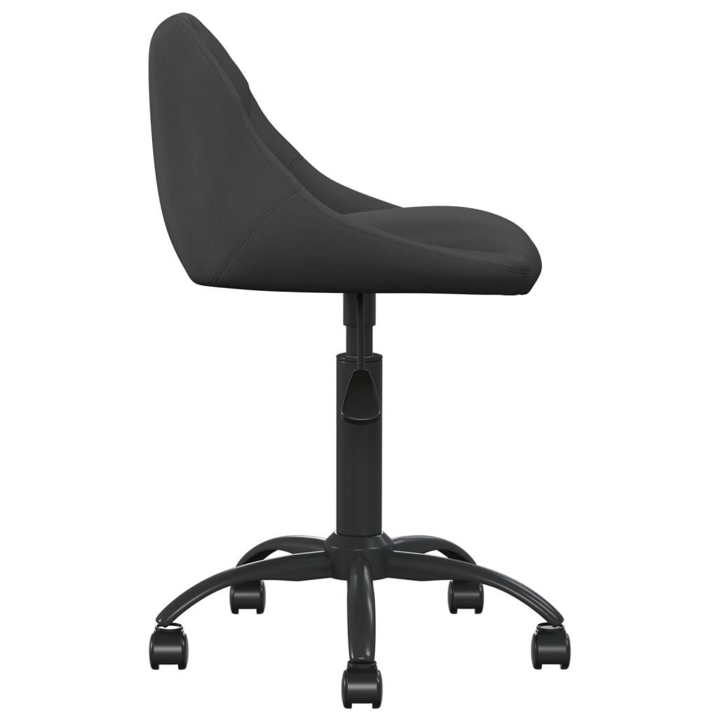 vidaXL Bürostuhl Bürostuhl Schwarz Samt (1 St)