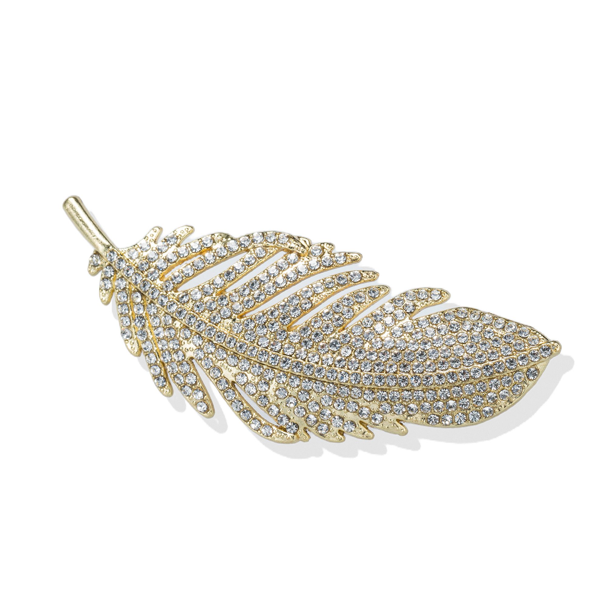 Aniston JEWELRY & WATCHES Brosche Schmuck Geschenk Kupfer Ansteckschmuck Feder