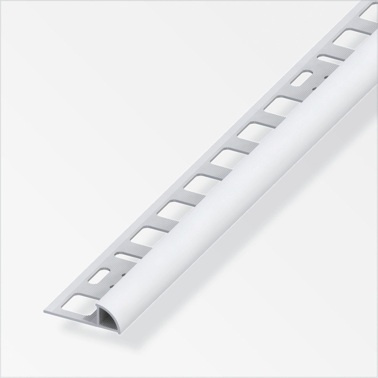 alfer Profil alfer Viertelkreisprofil PVC glatt grau günstig online kaufen