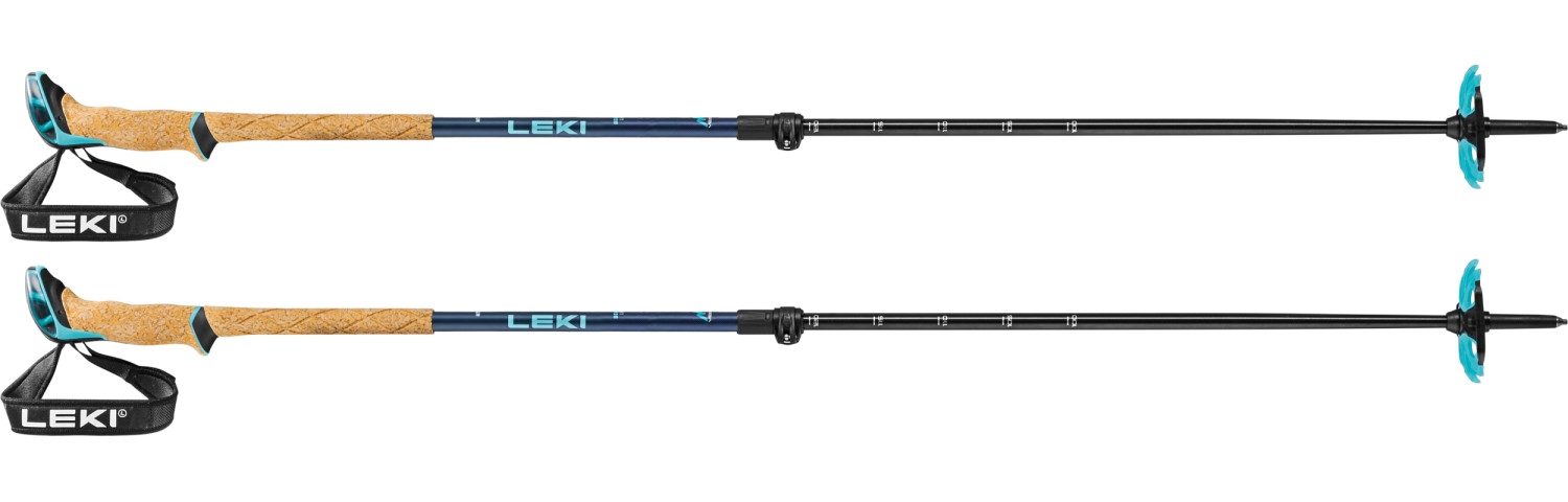 Leki Wanderstöcke Bernina Lite 2 - Tourenstock - schwarz/blau