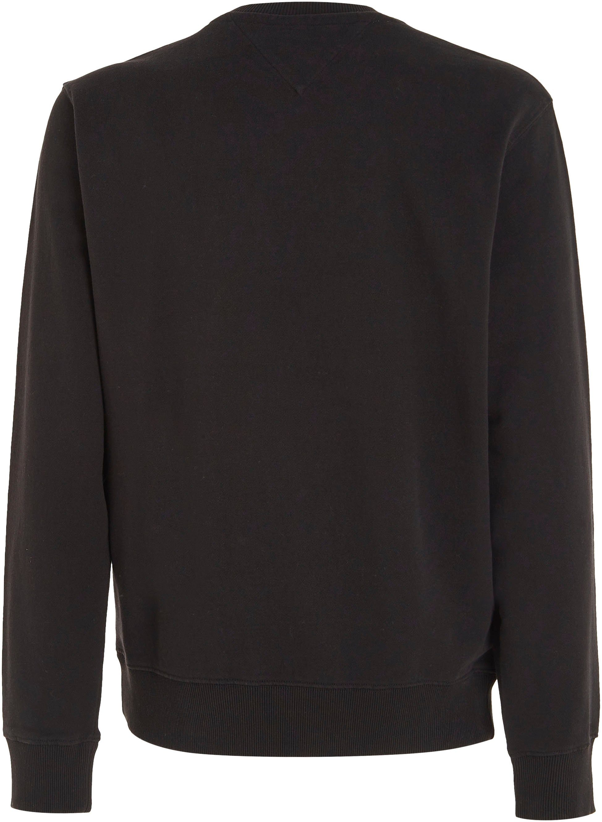 Tommy Jeans Sweatshirt SMALL Black REG mit CREW RUndhalsausschnitt VARSITY TJM
