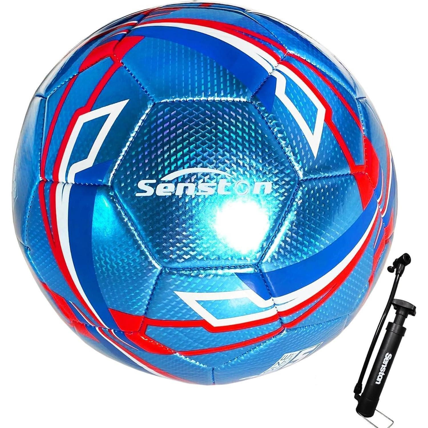 Fußball Fussball Offizielle Größe 5 Training Ball Pumpe PU-Soft Skin