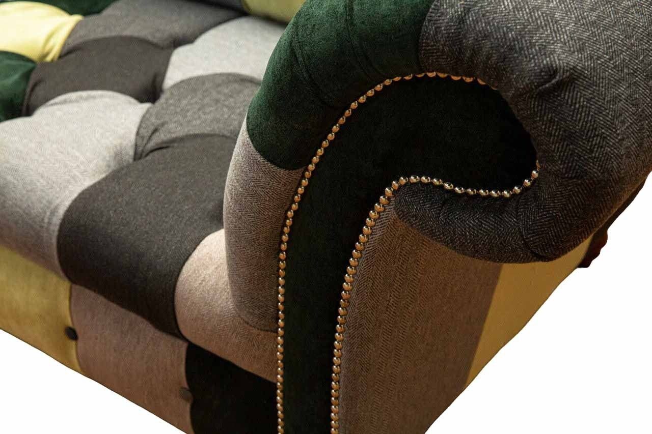 Möbel, Luxus Europe Sofa Sitzer Bunter JVmoebel Möbel Sofa Chesterfield Moderner 3 in Made
