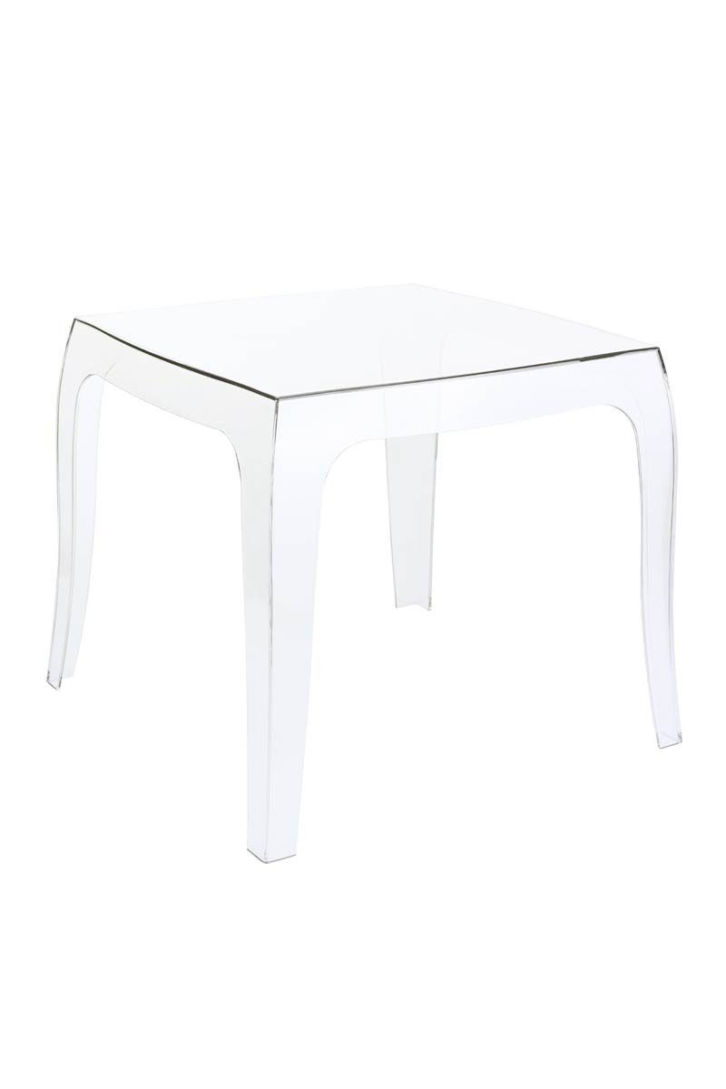 KAILI Beistelltisch Aus Aluminiumguss – 47 X 47 Cm, Wetterfest, Für Terrasse & Garten (hellblau)