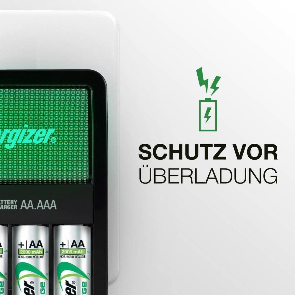 Energizer Rundzellen-Ladegerät Rundzellen-Lader (Timer-Abschaltung)