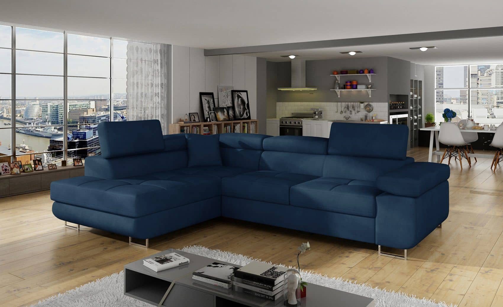 Myhomelando Ecksofa Champon, mit Schlaffunktion und Bettkasten