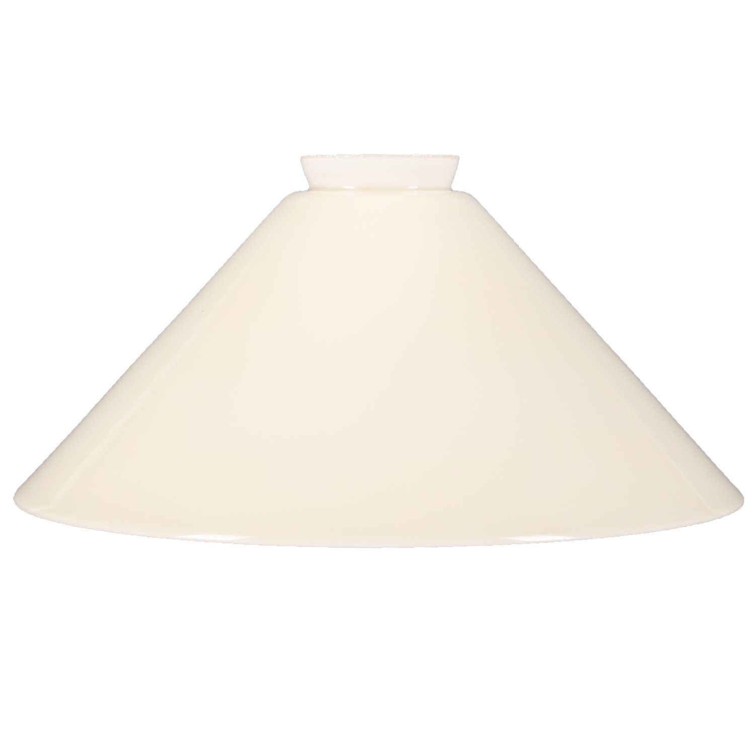 Home4Living Lampenschirm Schusterschirm Lampenglas Ø 257mm Beige, glänzend günstig online kaufen