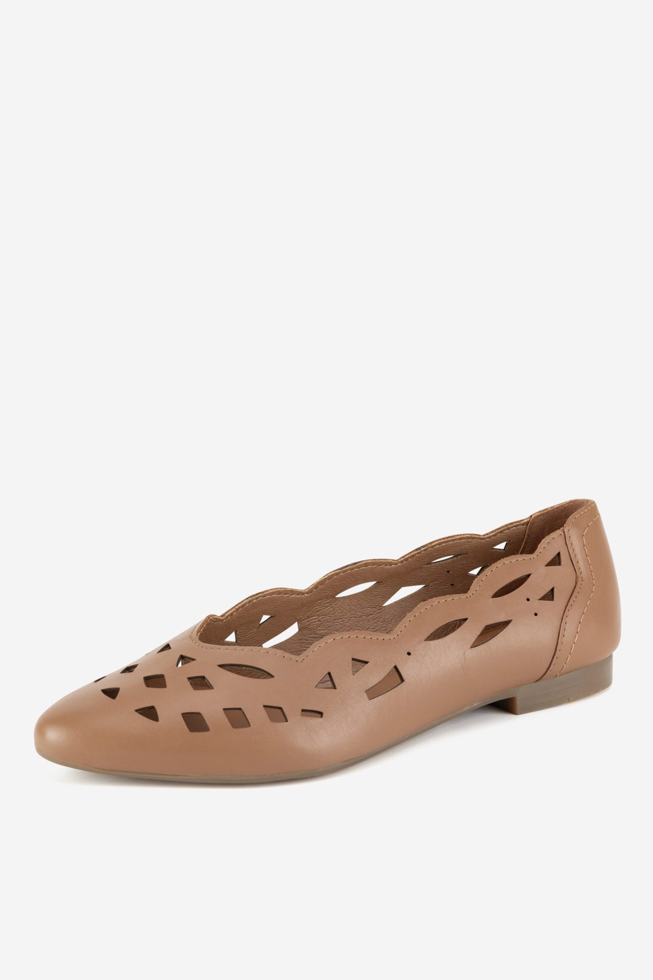 LASOCKI Elegante Lasocki Damen Ballerinas aus Leder – Braun, Alltags-Chic Ballerina