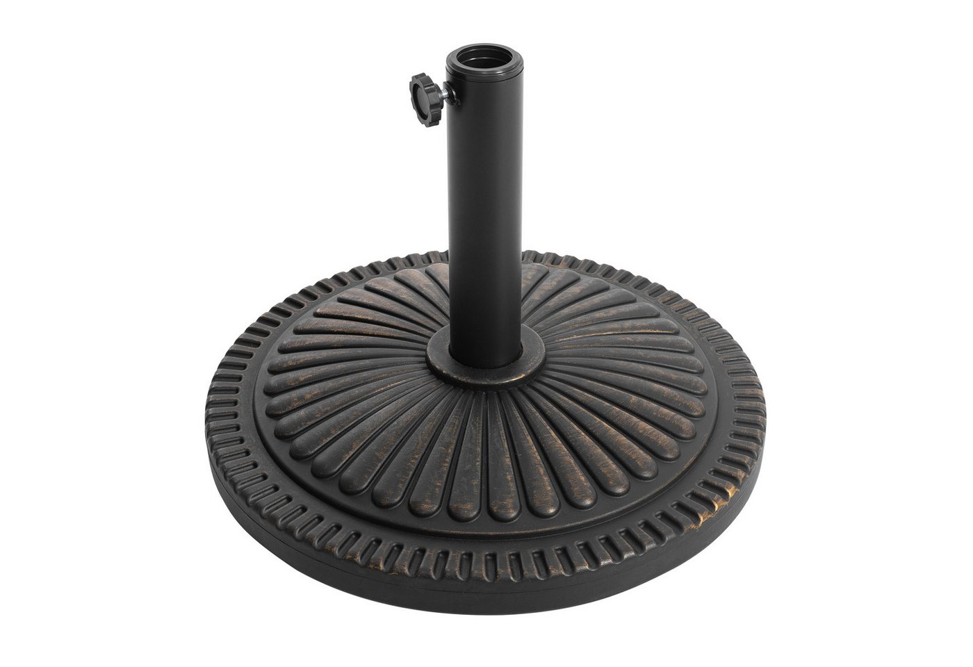 Avestar Betonschirmständer runder Sonnenschirmständer 15 kg, aus Polyethylen und Beton, 1 tlg.