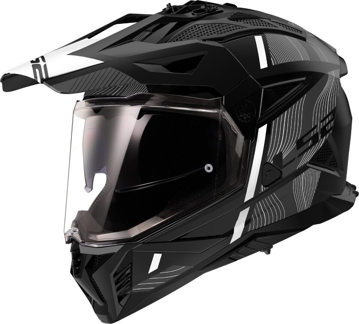 LS2 Motocrosshelm MX702 Pioneer II Hill Motocross Helm, Vorbereitet Für Kommunikationssystem,notfallsystem-polsterung (eq