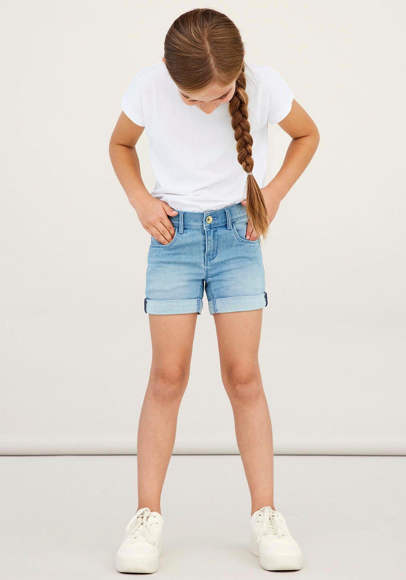 SHORTS SLIM blue Shorts light Name It NKFSALLI denim DNM