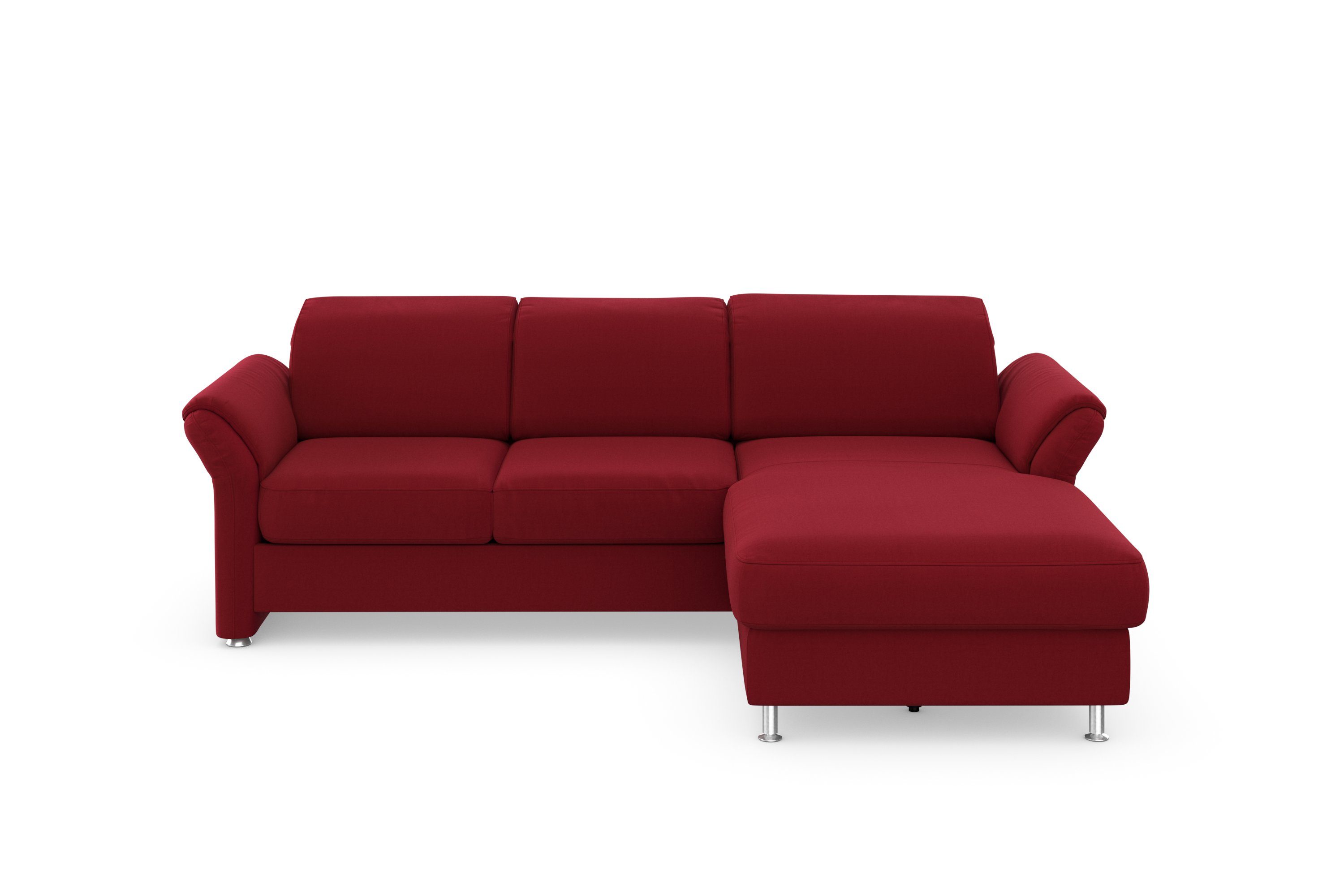 sit&more Ecksofa Apulia, Kopf- Armteilverstellung und und wahlweise Bettfunktion, Bettkasten