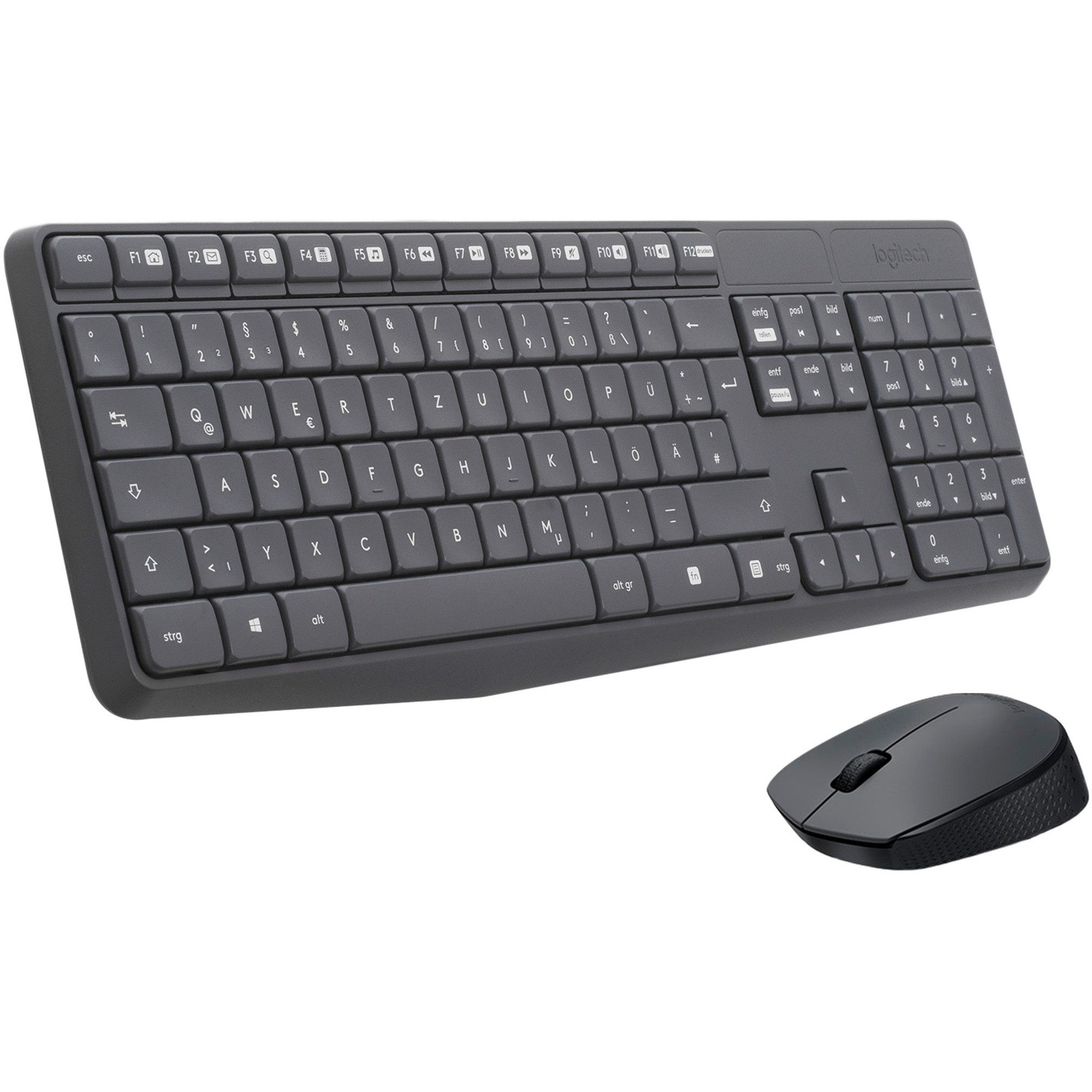 Logitech Logitech Wireless Kombo MK235, Desktop-Set Tastatur- und Maus-Set