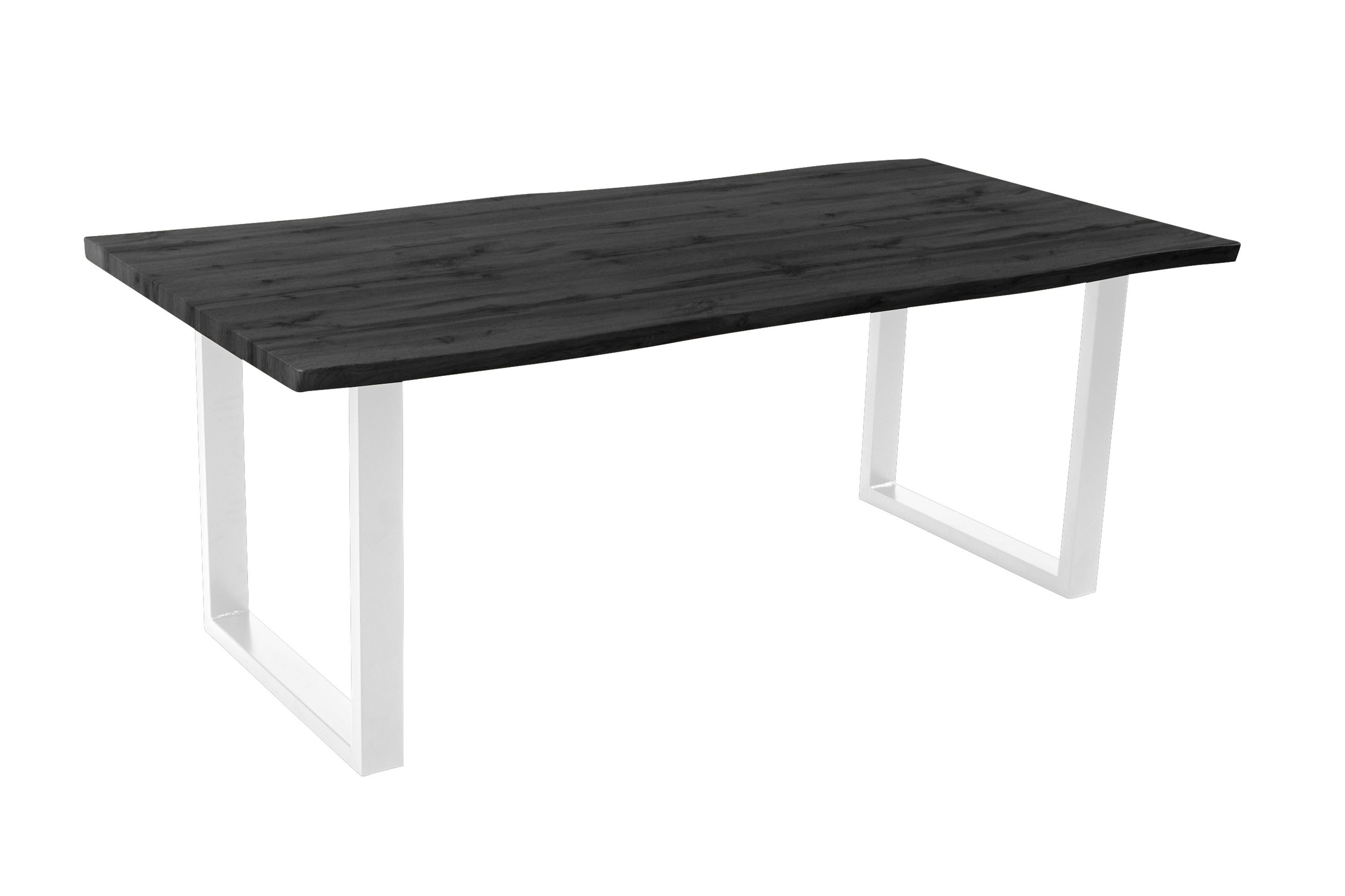 Loreno® Esstisch Josy, Holz-Optik Grau, Baumkante, günstig online kaufen