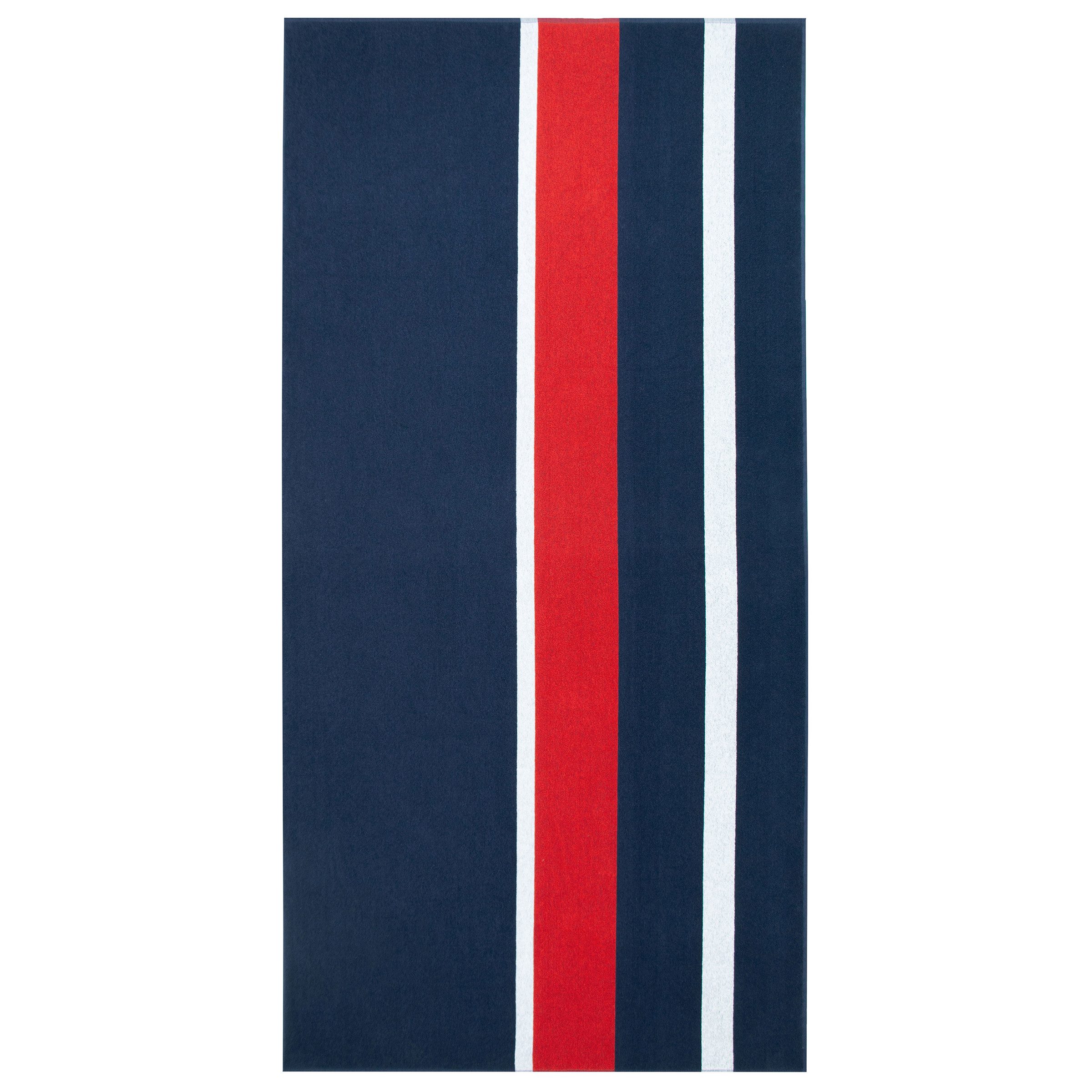 ZOLLNER Strandtuch, Glattvelours (1-St), 100 x 200 cm, 100% Baumwolle, blau günstig online kaufen