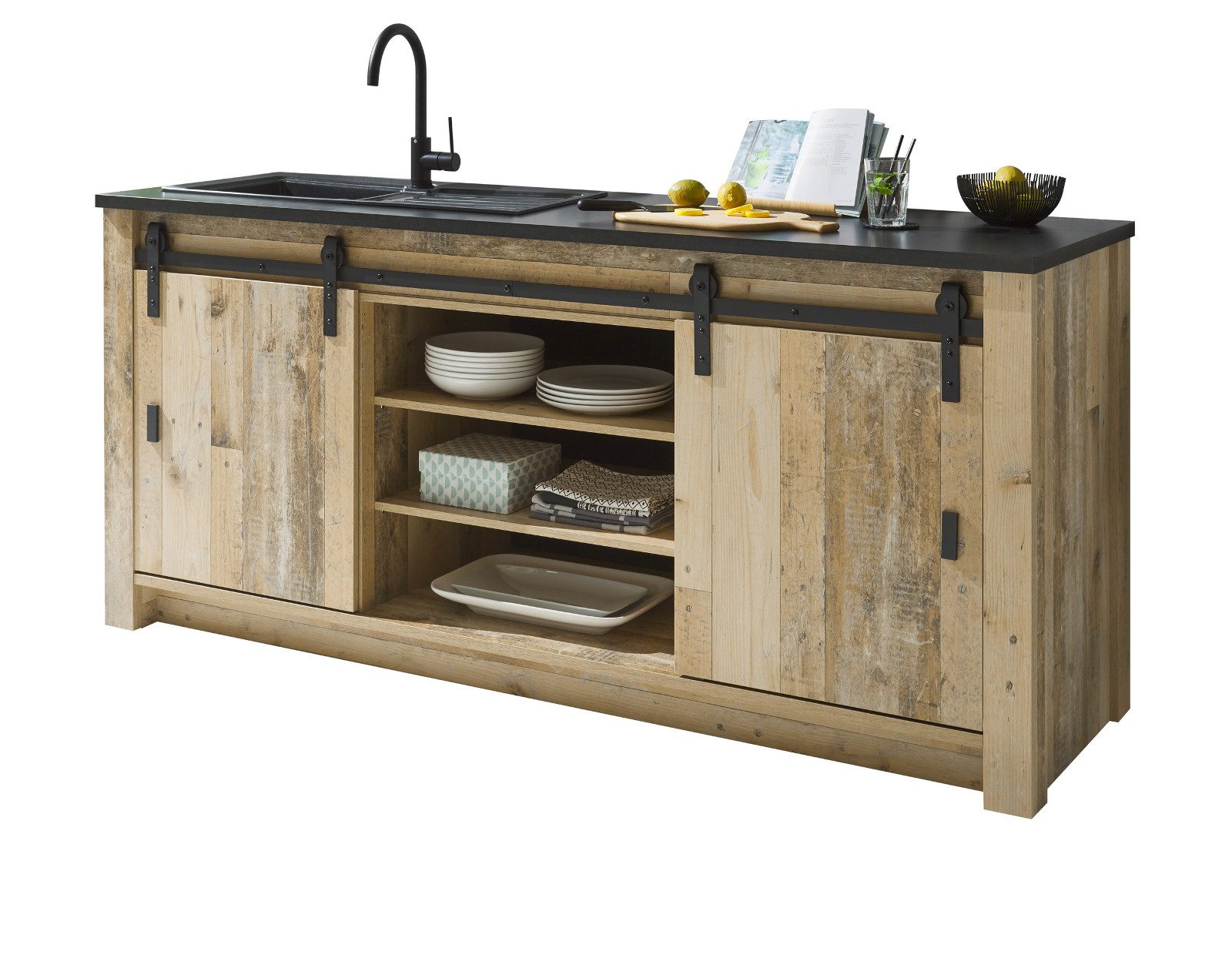 Furn.Design Spülenunterschrank Stove