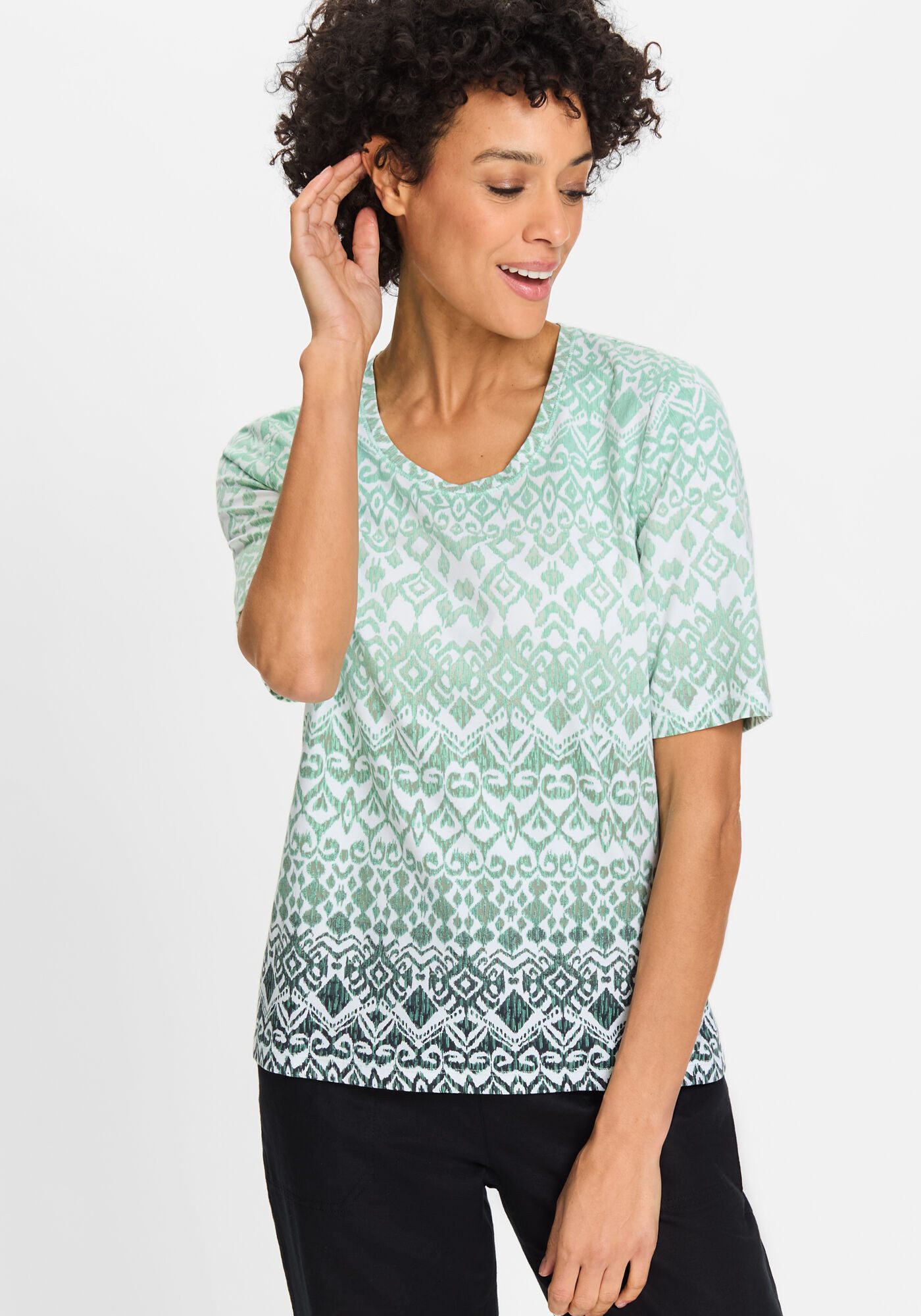 Olsen Print-Shirt (1-tlg) mit Ornament-Print günstig online kaufen