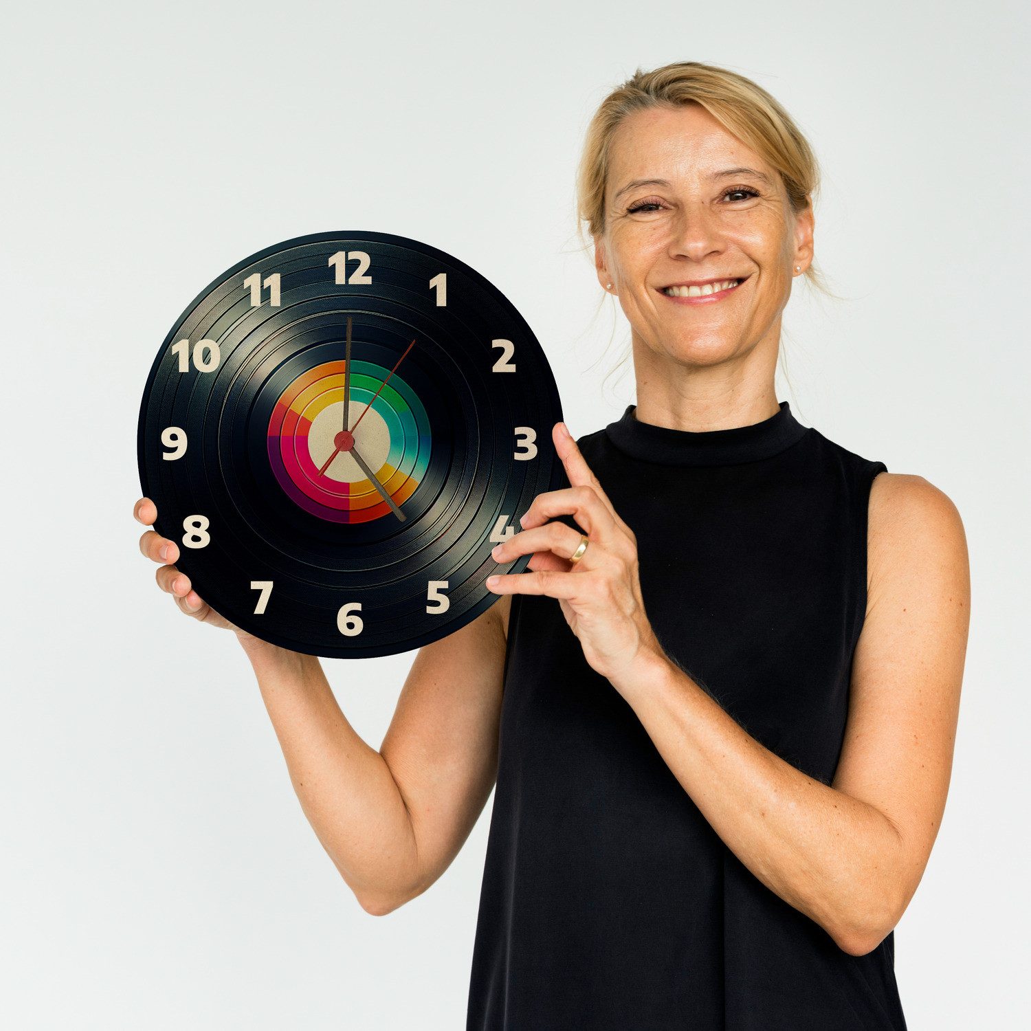 speecheese Wanduhr Schallplatte Wanduhr aus MDF günstig online kaufen