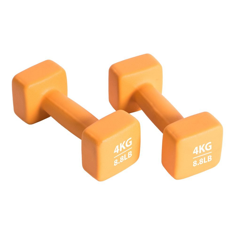 Pure 2 Improve Hantel Fitness Neopren orange Set 2x4,0kg