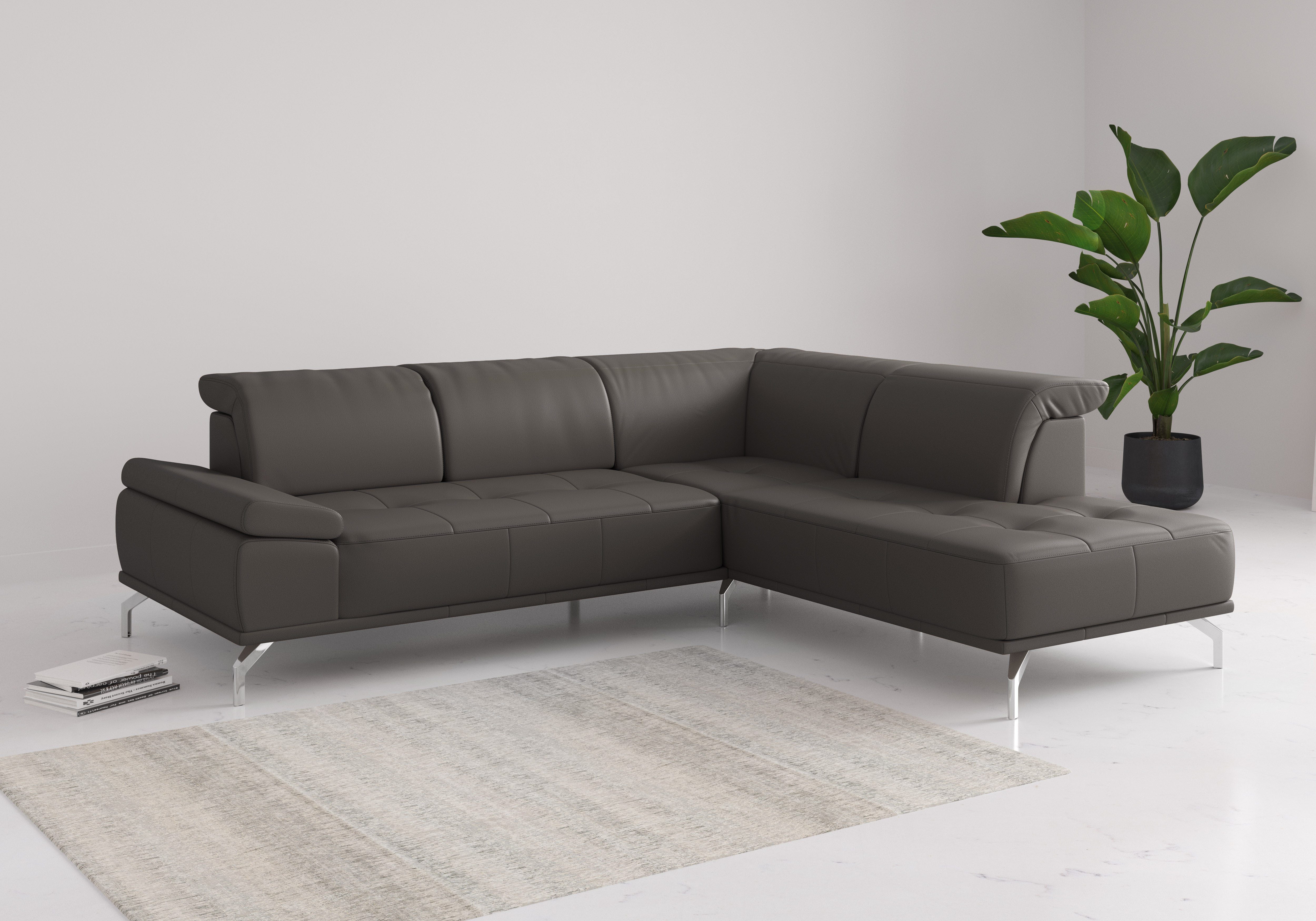 Places of Style Ecksofa "Caluna", Inkl.Sitztiefenverstellung, wahlweise mit günstig online kaufen