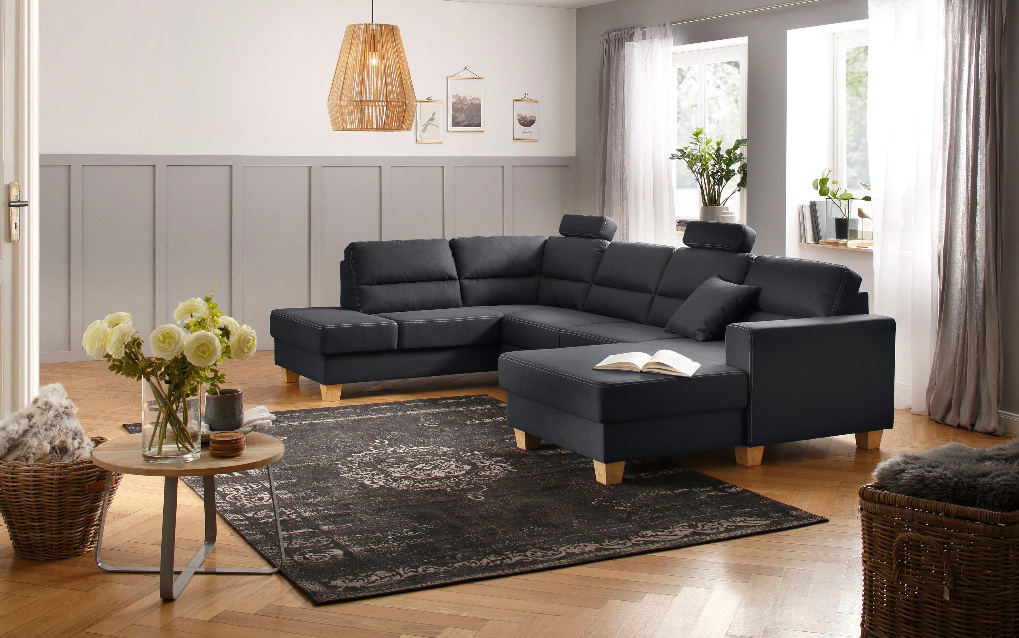 Home affaire Wohnlandschaft Navan, komfortabel mit günstig online kaufen