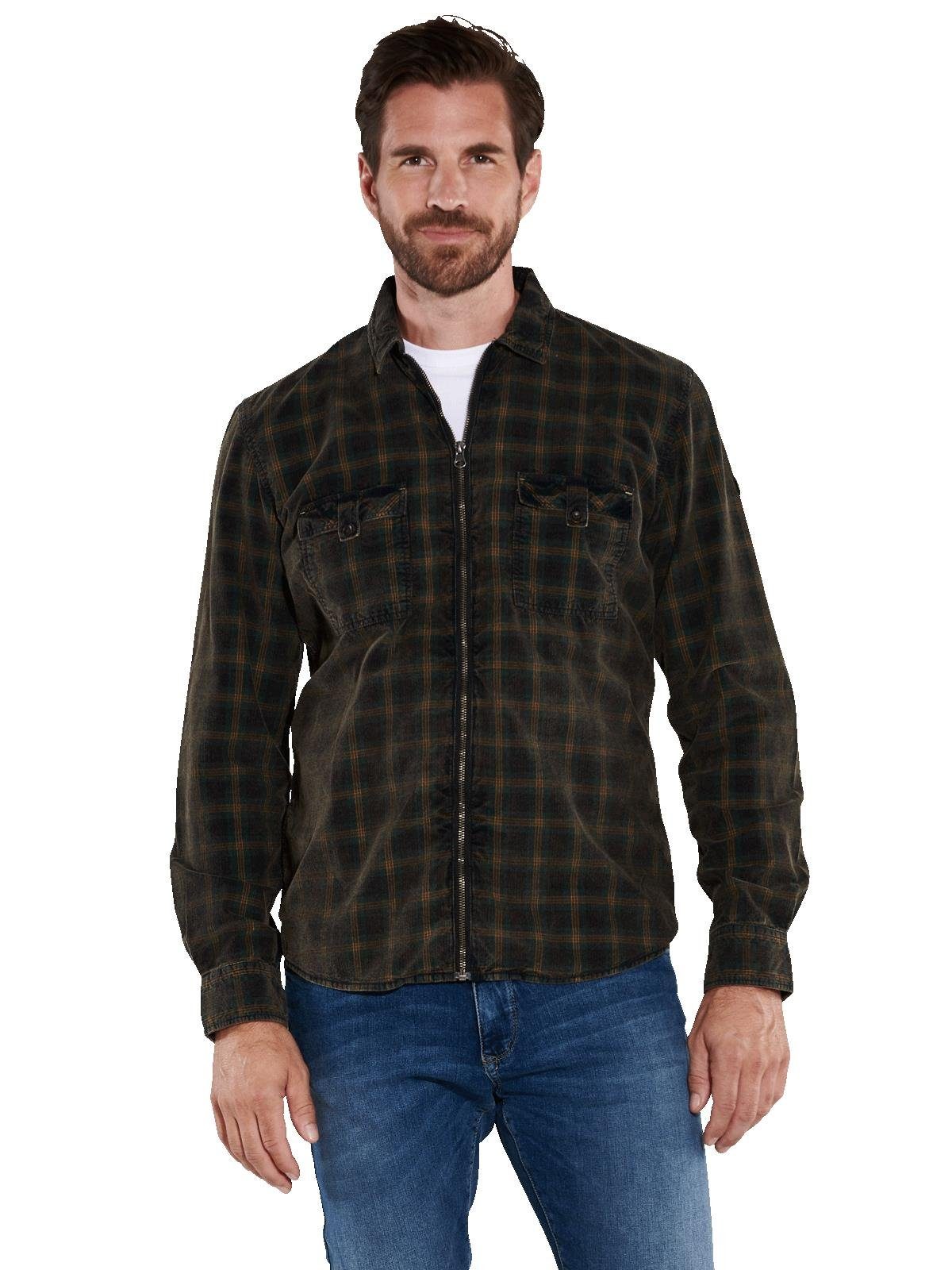 Engbers Langarmhemd engbers Herren Langarm-Hemd kariert, günstig online kaufen