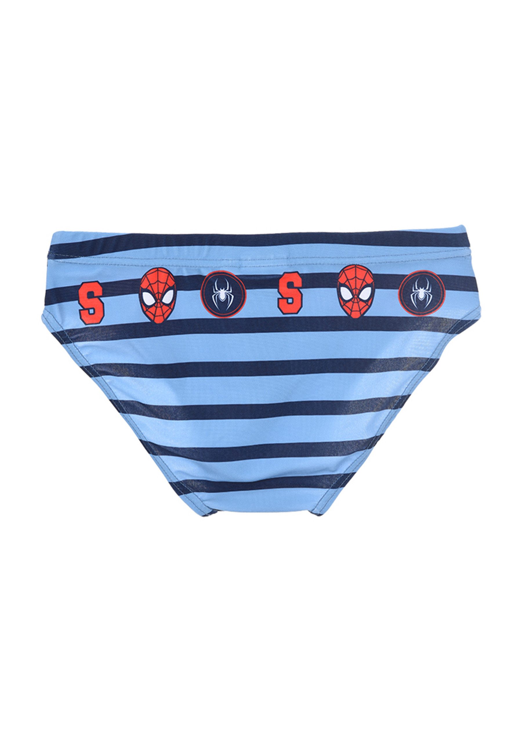 Spiderman Badehose Marvel Badehose Badeslip Blau