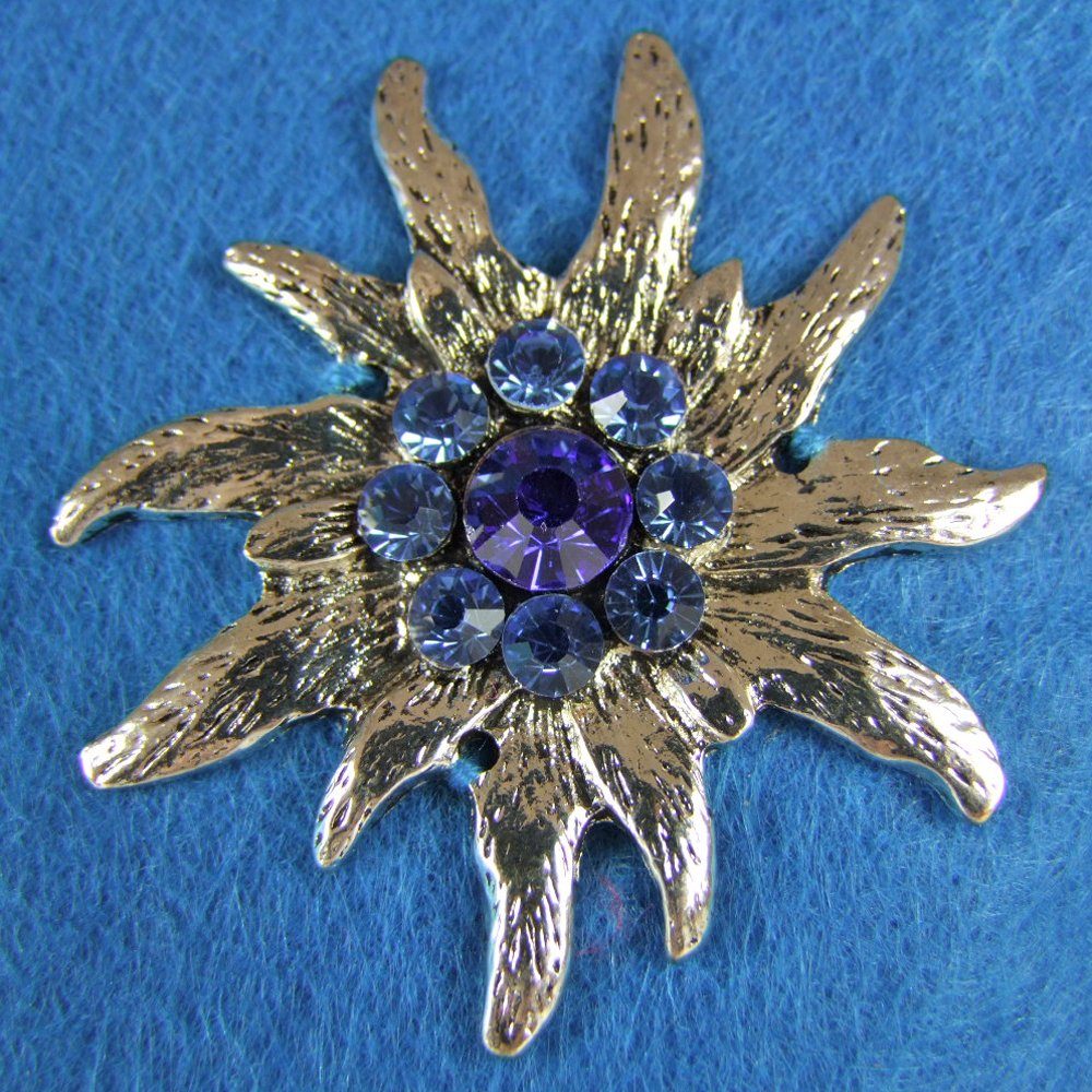 Trachtenland Trachtentasche Trachten Handtasche 'Shopper' mit Edelweiß, Bla günstig online kaufen