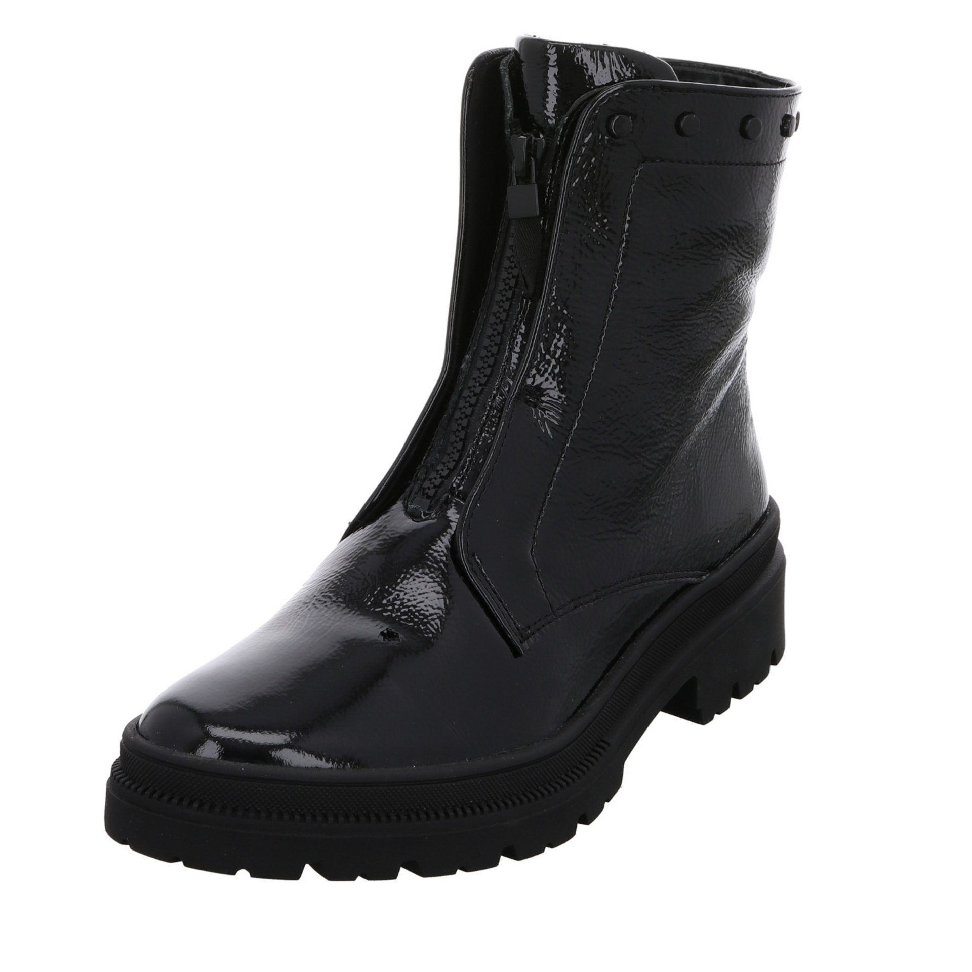Ara Damen Stiefeletten Schuhe Dover 2.0 Boots Stiefelette Lackleder schwarz 046687