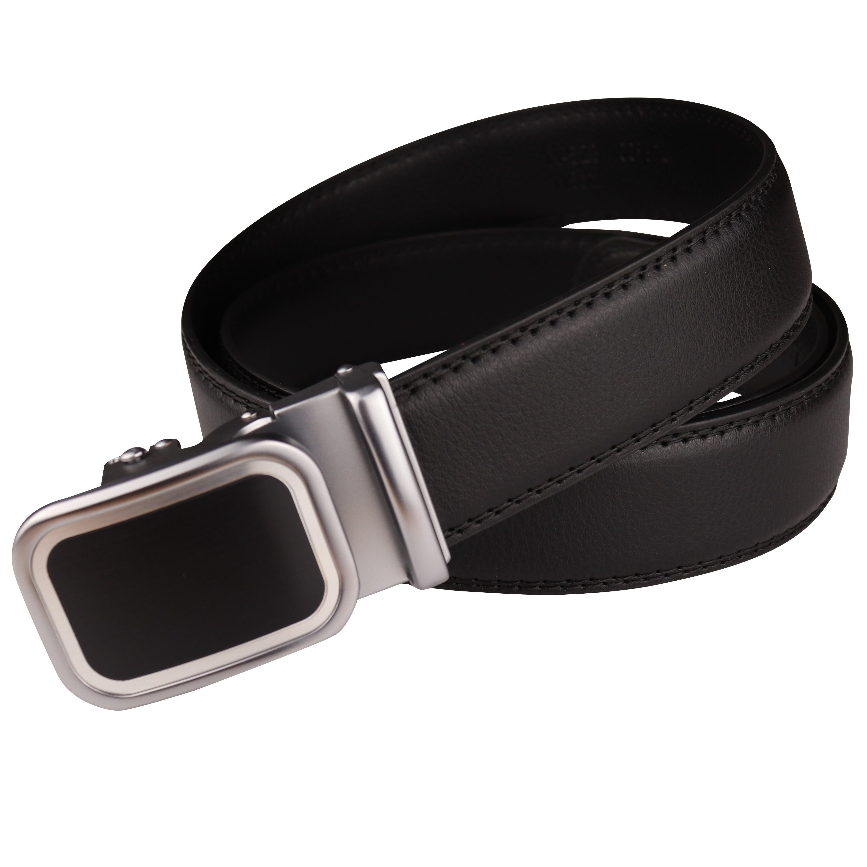 MIRROSI Ledergürtel Herren Automatik Breit 35mm, Kürzbar Business Anzug Hochwertige Verarbeitung Perfektes Geschenk für Männer