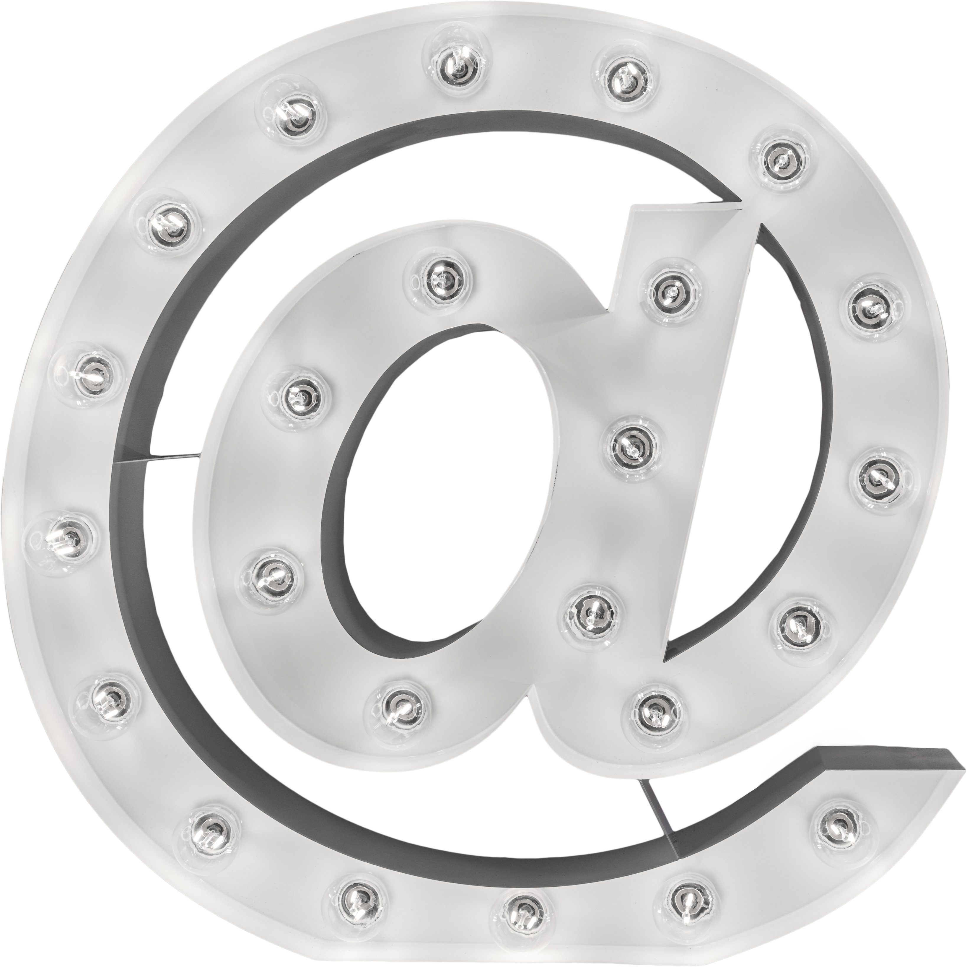 MARQUEE LIGHTS LED Dekolicht @-Sign, ohne Leuchtmittel, Warmweiß, Wandlampe günstig online kaufen