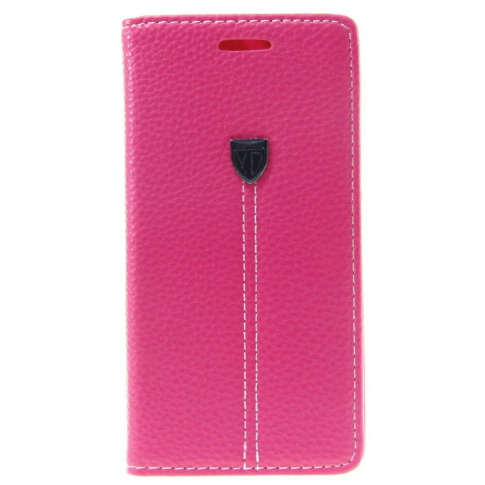 Handytasche Book Case Handyhülle für Samsung Galaxy S6 Edge Pink Schutz Tasche (Book Cover)