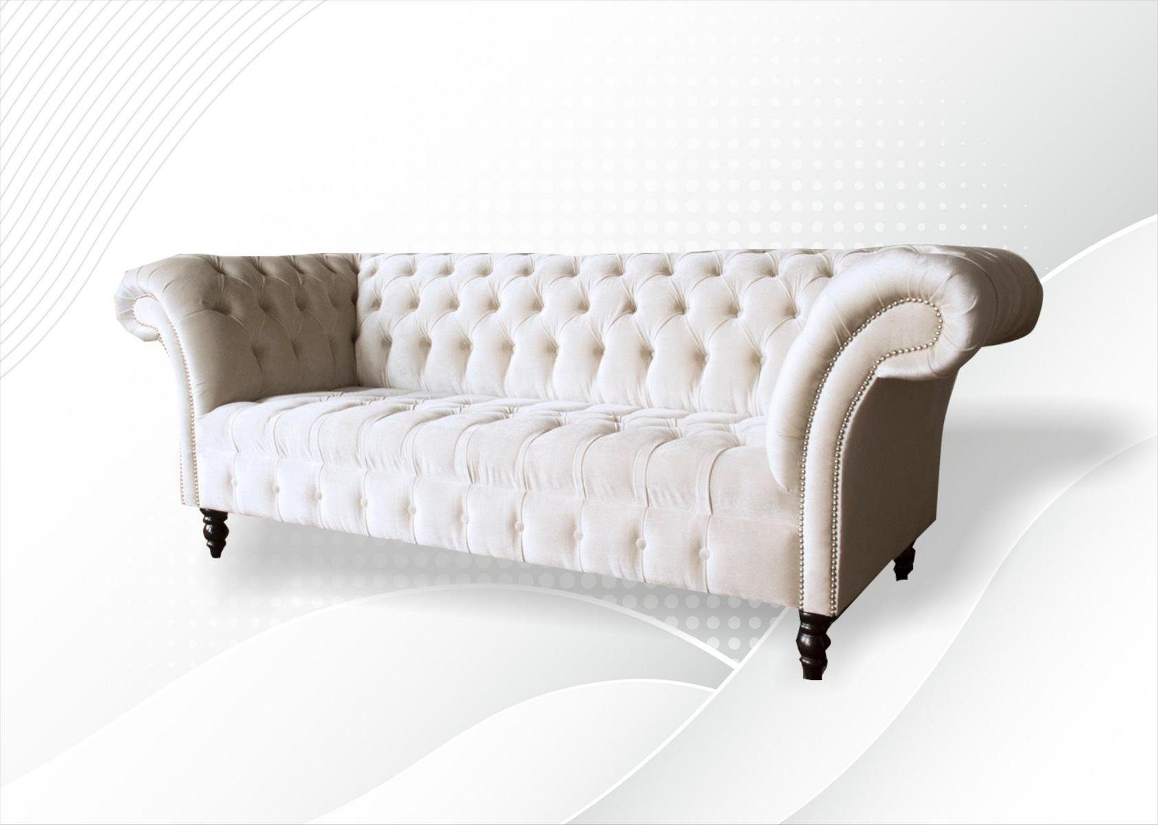 Chesterfield 3 Sofa Design 225 Chesterfield-Sofa, cm Sofa Sitzer JVmoebel Couch