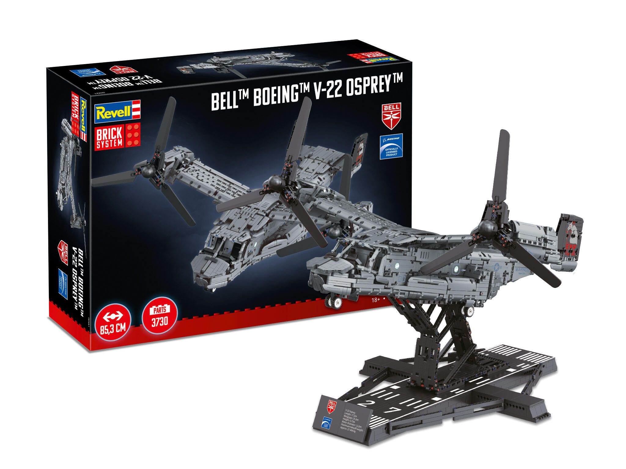 Revell® Modellbausatz Revell 00961 Bell Boeing V-22 Osprey - Brick System Klemmbaustein Set