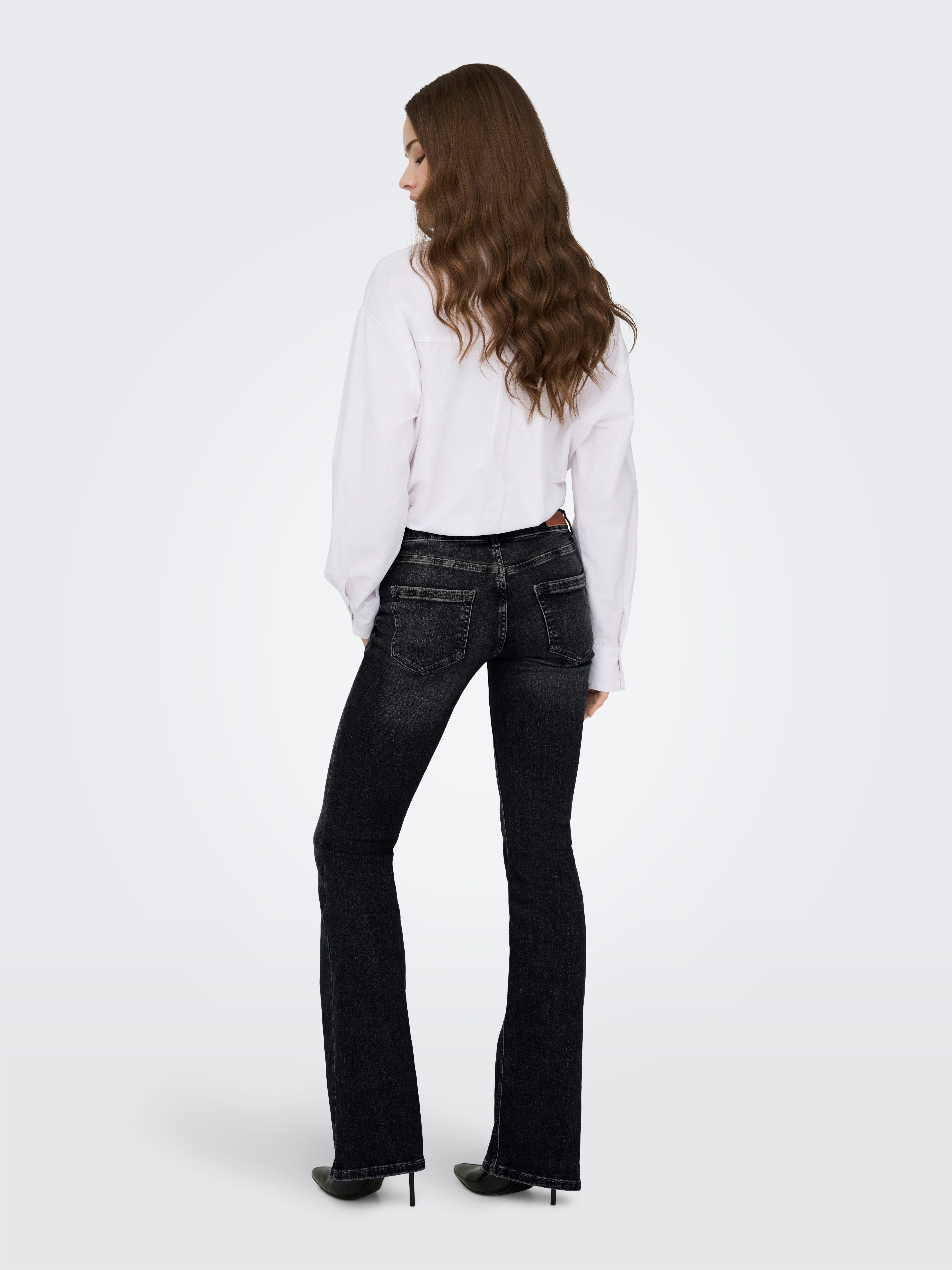 ONLY Bootcut-Jeans ONLBLUSH – Bootcut-Jeans mit niedriger Leibhöhe und Stretch Baumwollmischung, bootcut fit – Bild 4 von 4