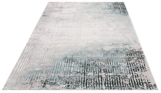 Teppich »Stella«, merinos, rechteckig, Höhe 12 mm, Hoch-Tief-Effekt durch Schrumpfgarn, Wohnzimmer-Otto