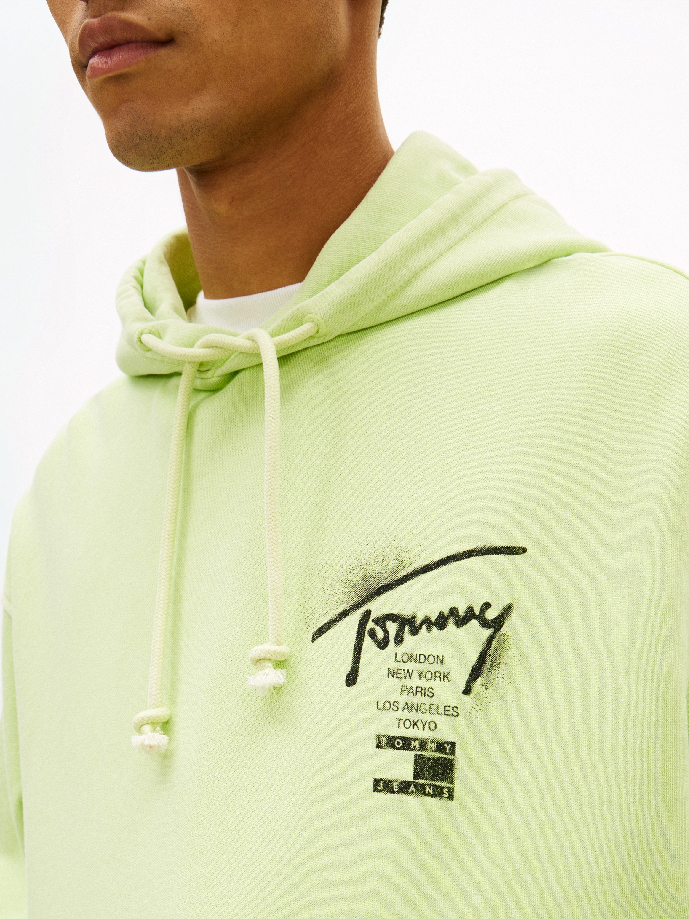 Tommy Jeans Kapuzensweatshirt TJM RELAXED NEON SIGN Relaxed fit mit Kapuze