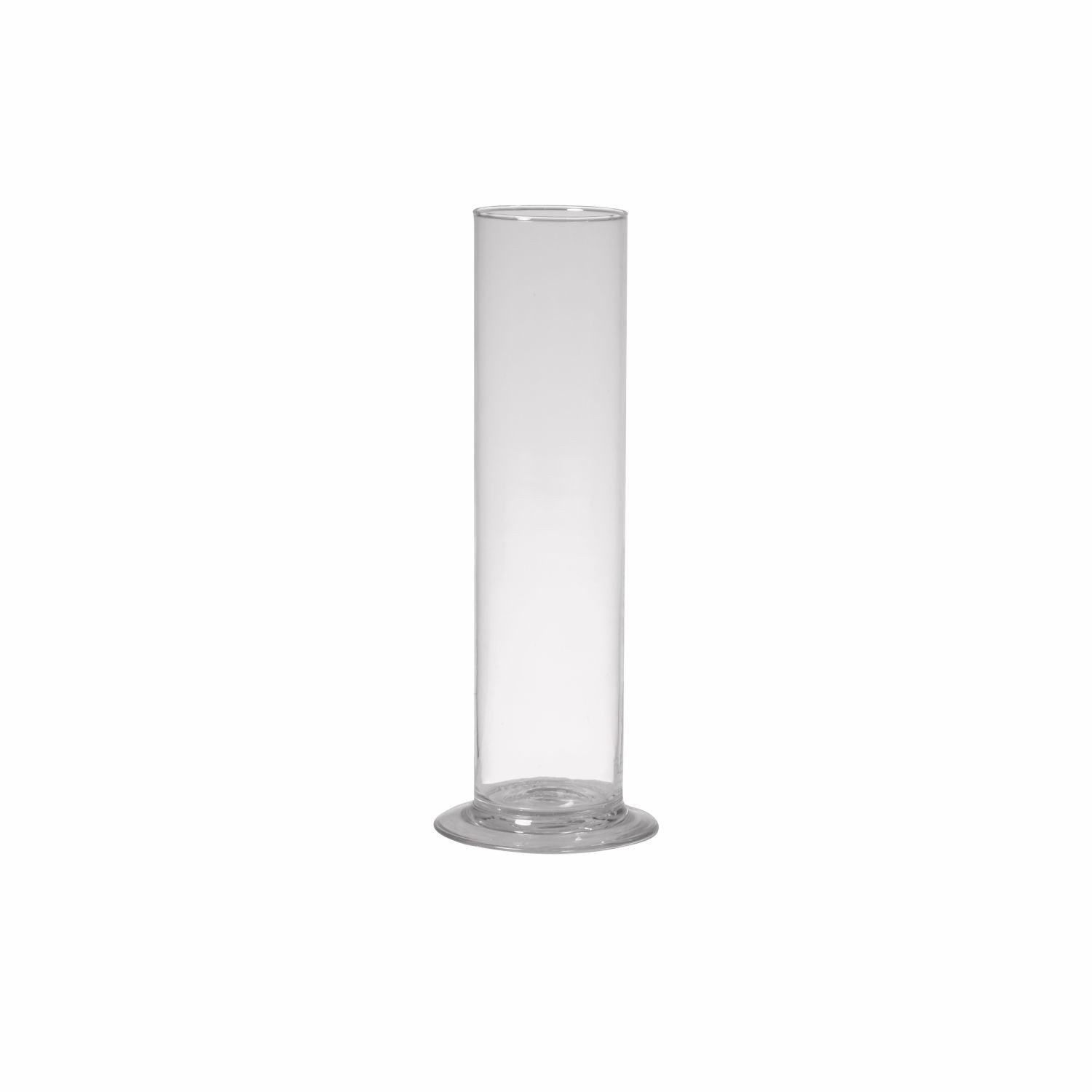 INNA-Glas Dekovase Einzelblumenvase ABIRAMY aus Glas, Standfuß, klar 25cm, Ø6cm