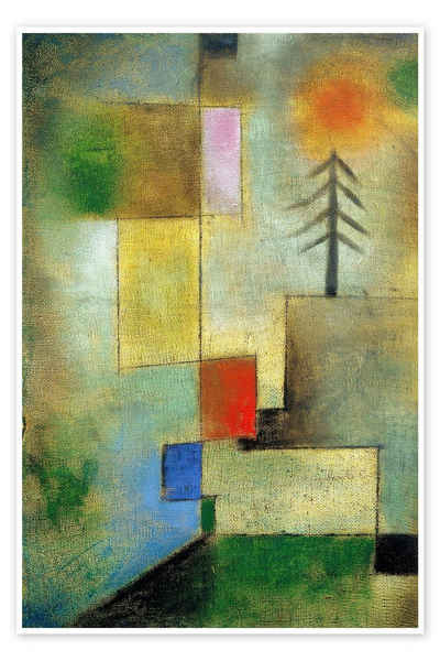 Posterlounge Poster Paul Klee, Kleines Tannenbild, Malerei