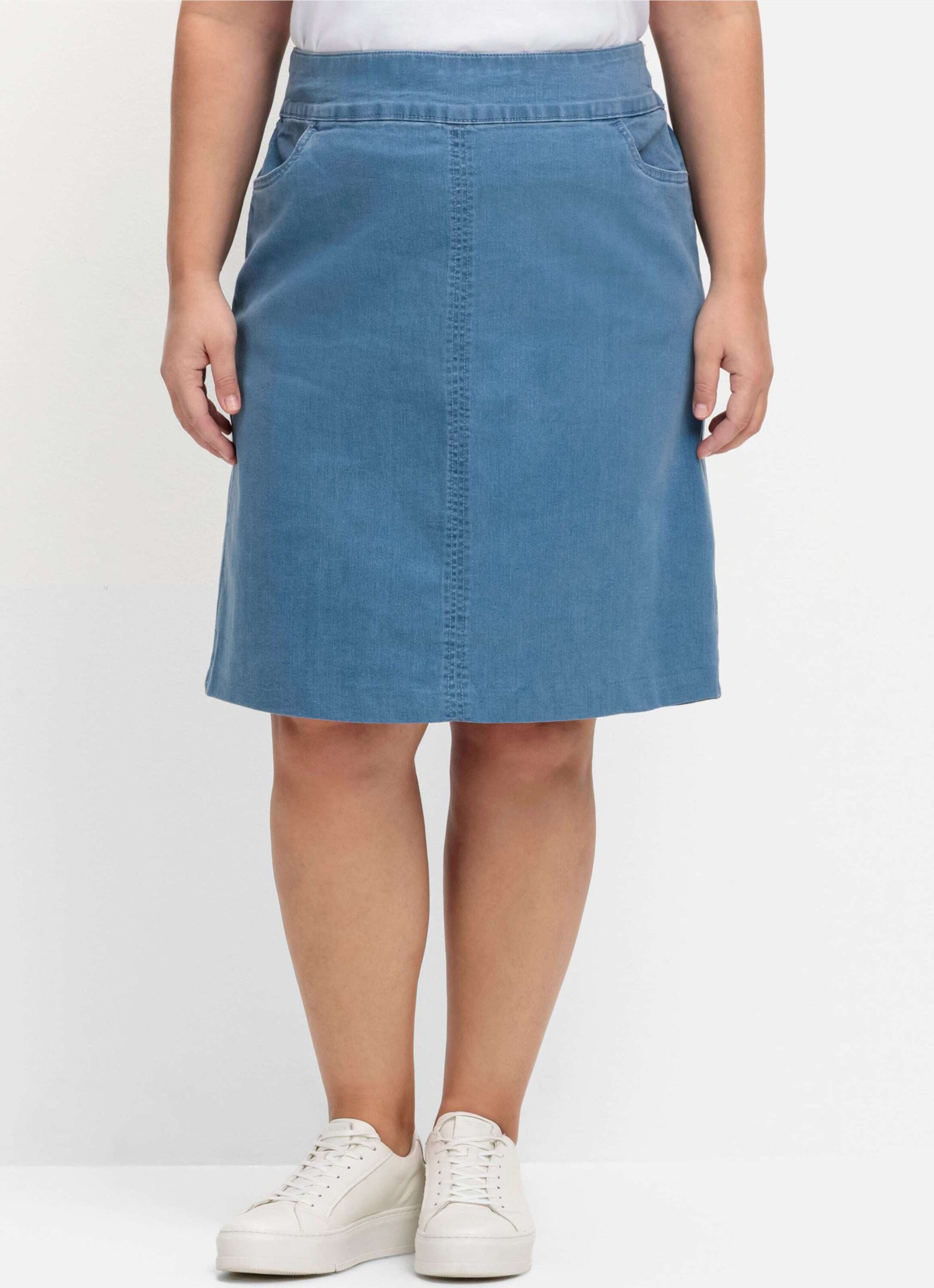 Sieh an! A-Linien-Rock Jeans-Rock