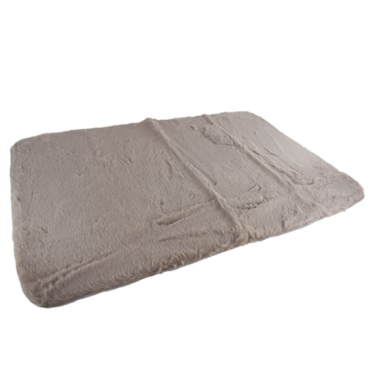 Marabellas Shop Badematte Duschvorleger 60 x 90 cm Fellimitat Badvorleger in 4 Farben, 100 % Polyester, extra weich