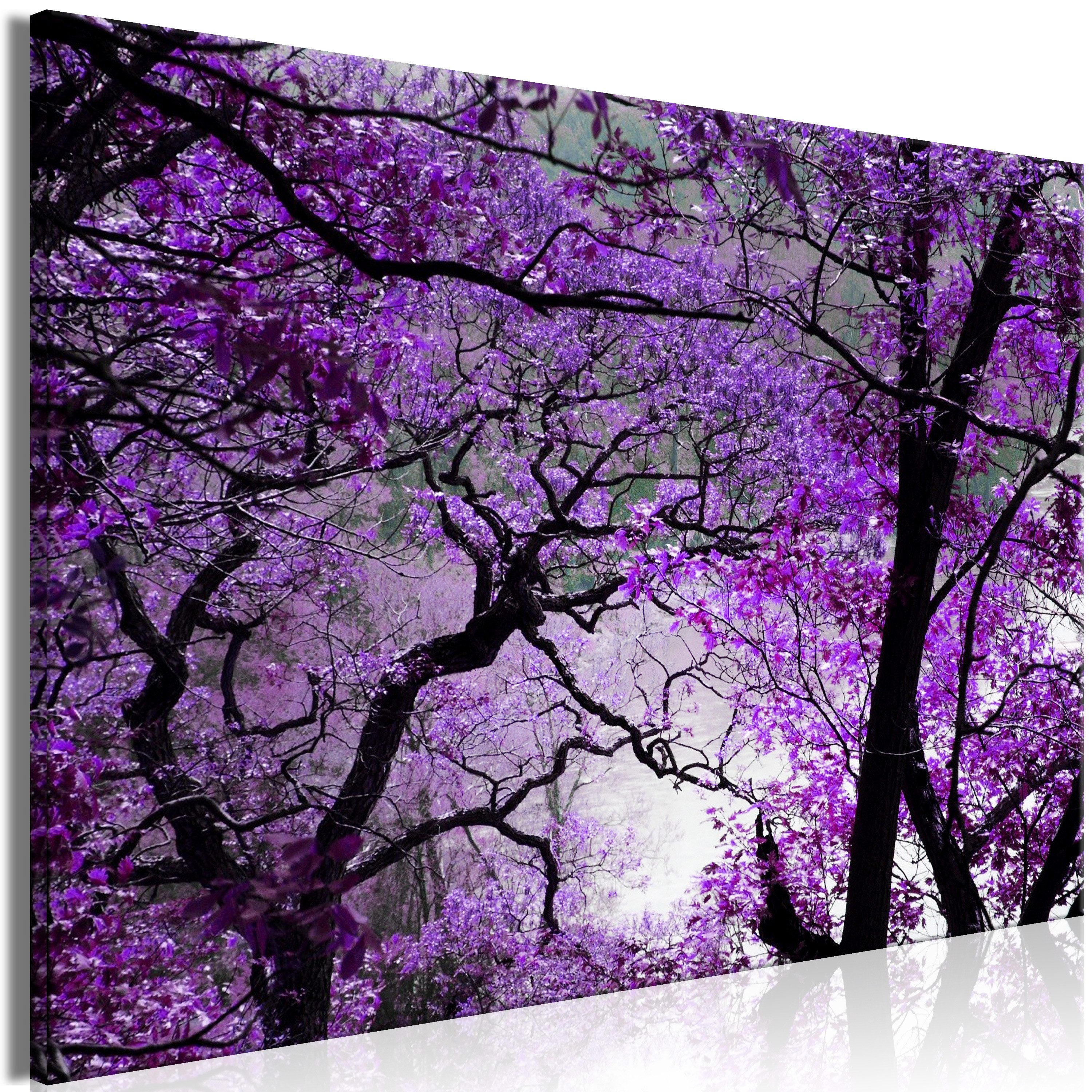 Artgeist Wandbild Purple Afternoon (1 Part) Wide