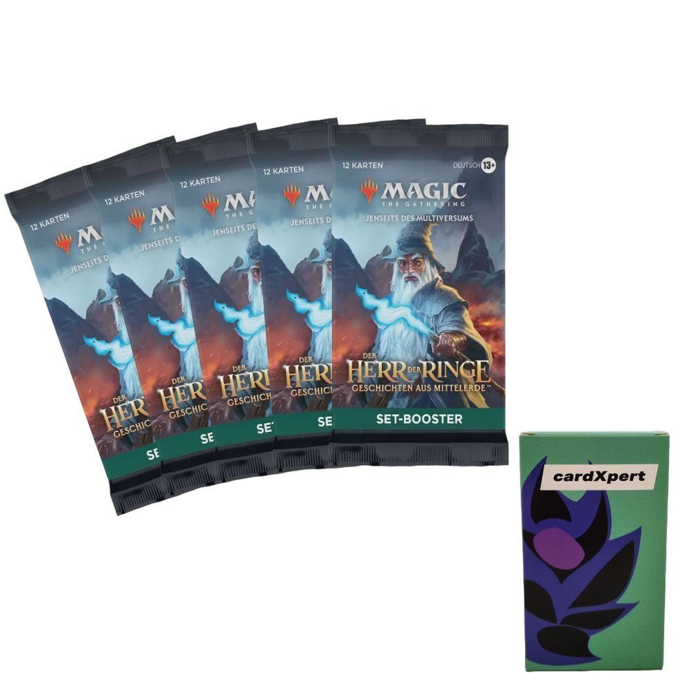 Wizards of the Coast Sammelkarte Magic the Gathering 5er SetBoosterpackungen in Kartenbox