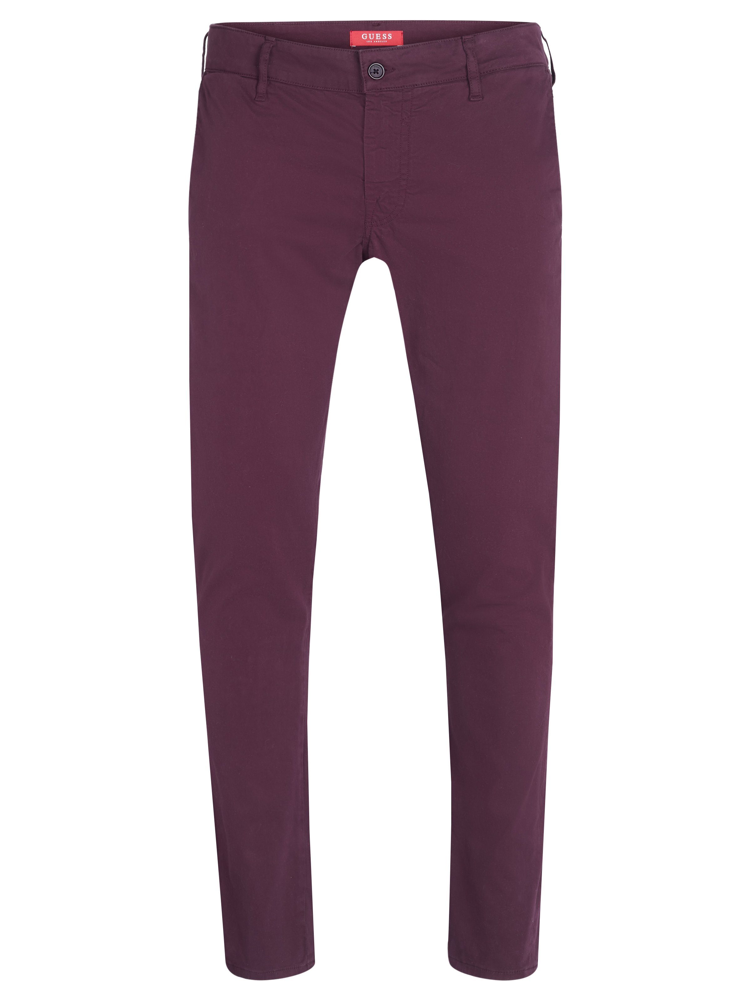 Guess Chinos GUESS Hose bordeaux