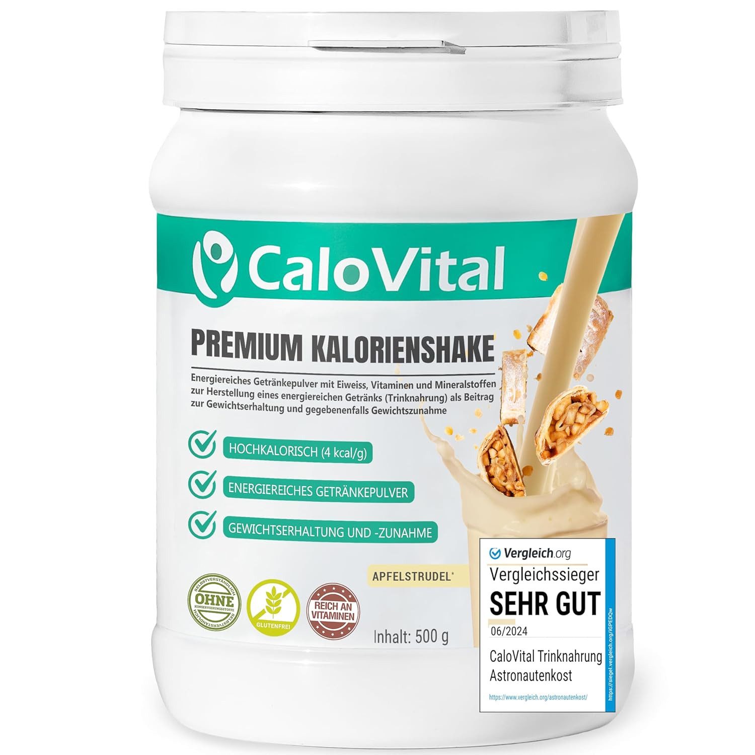 CaloVital Zunehmen hochkalorische Trinknahrung Gewichtszunahme CaloVital 500g Pulver, 1 St.