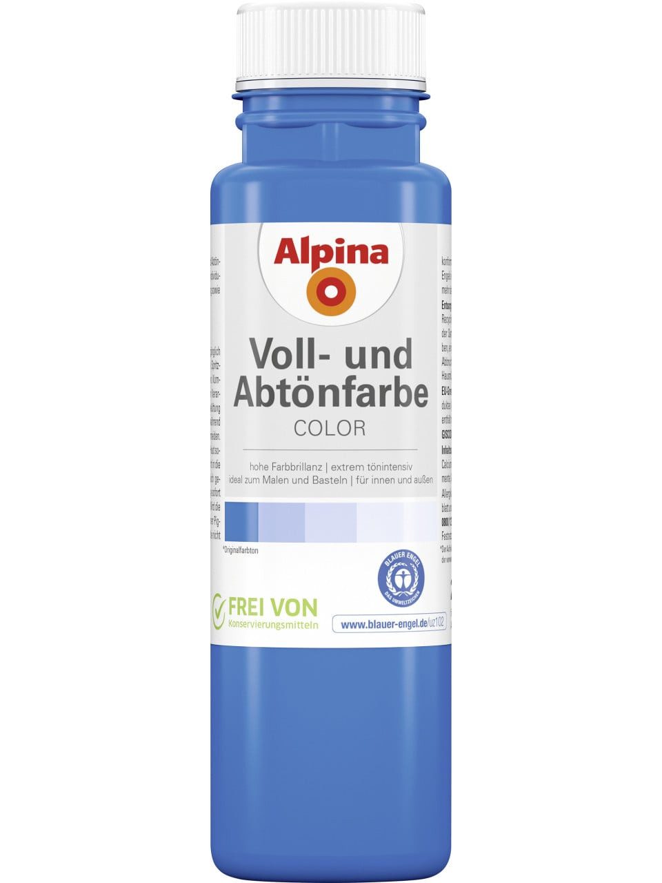 Alpina Vollton- und Abtönfarbe Alpina Color Abtönfarbe royal blue seidenmatt 250