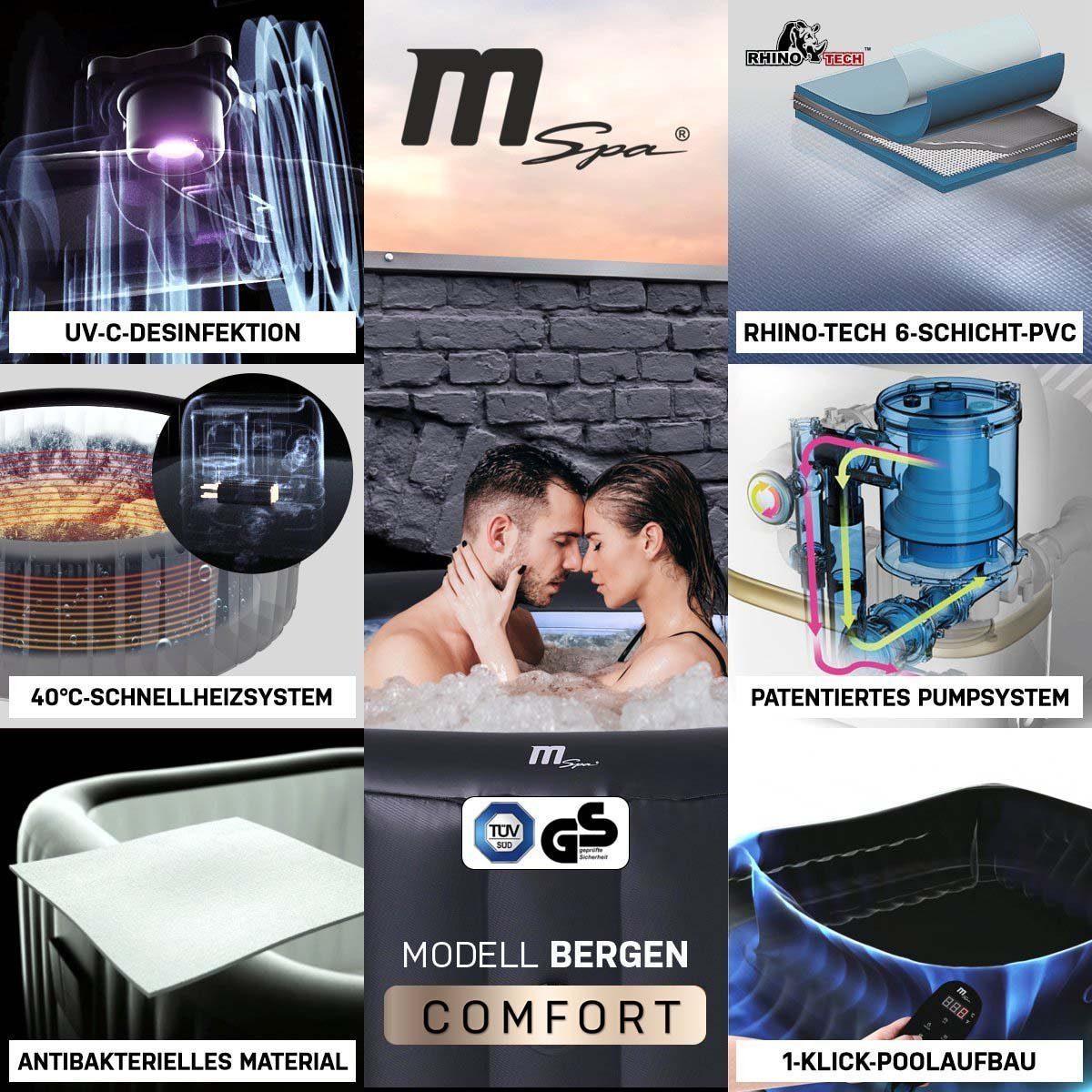 mSpa Whirlpool Outdoor Whirlpool aufblasbar Comfort günstig online kaufen