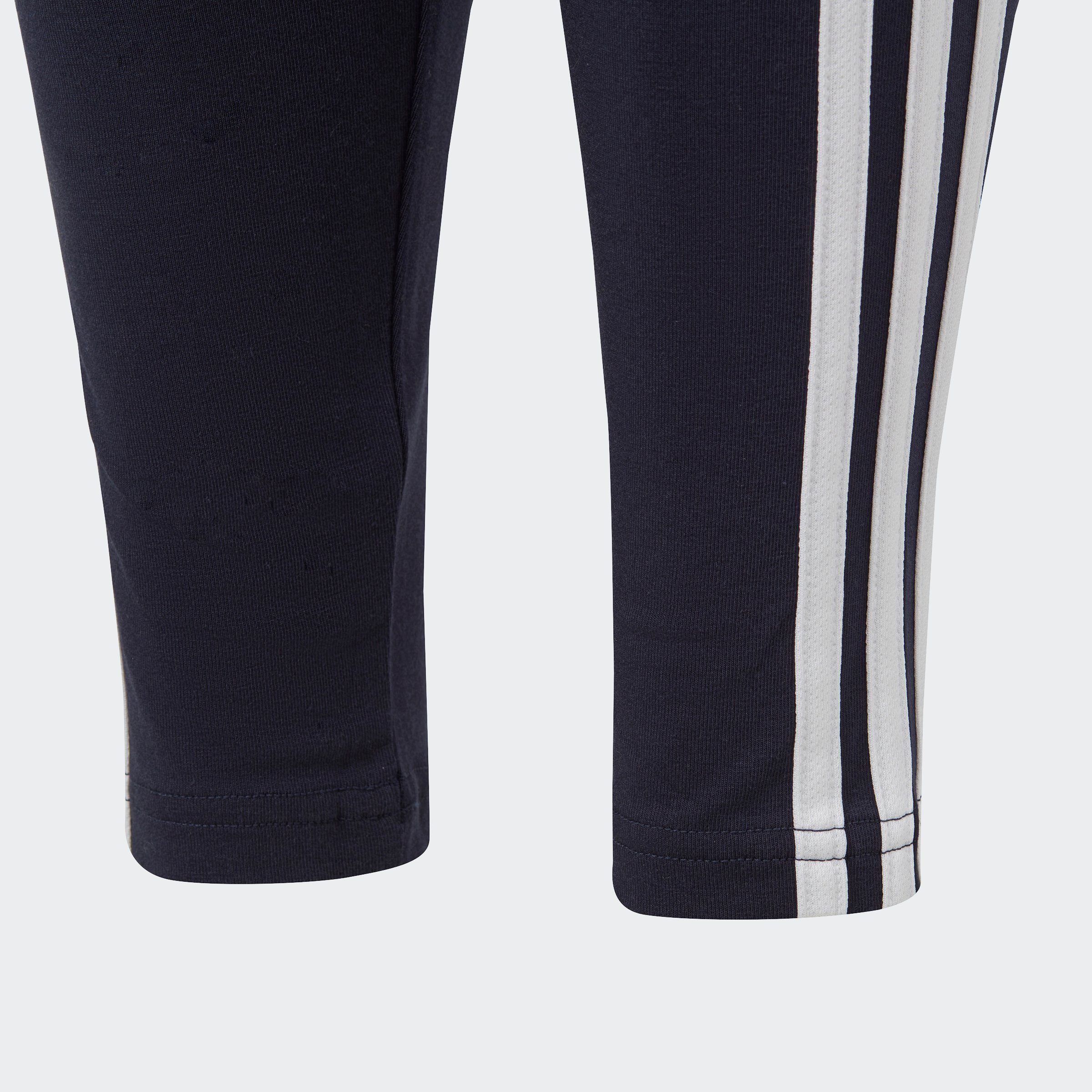 (1-tlg) adidas COTTON Sportswear 3-STREIFEN Legend ESSENTIALS White / Ink Leggings