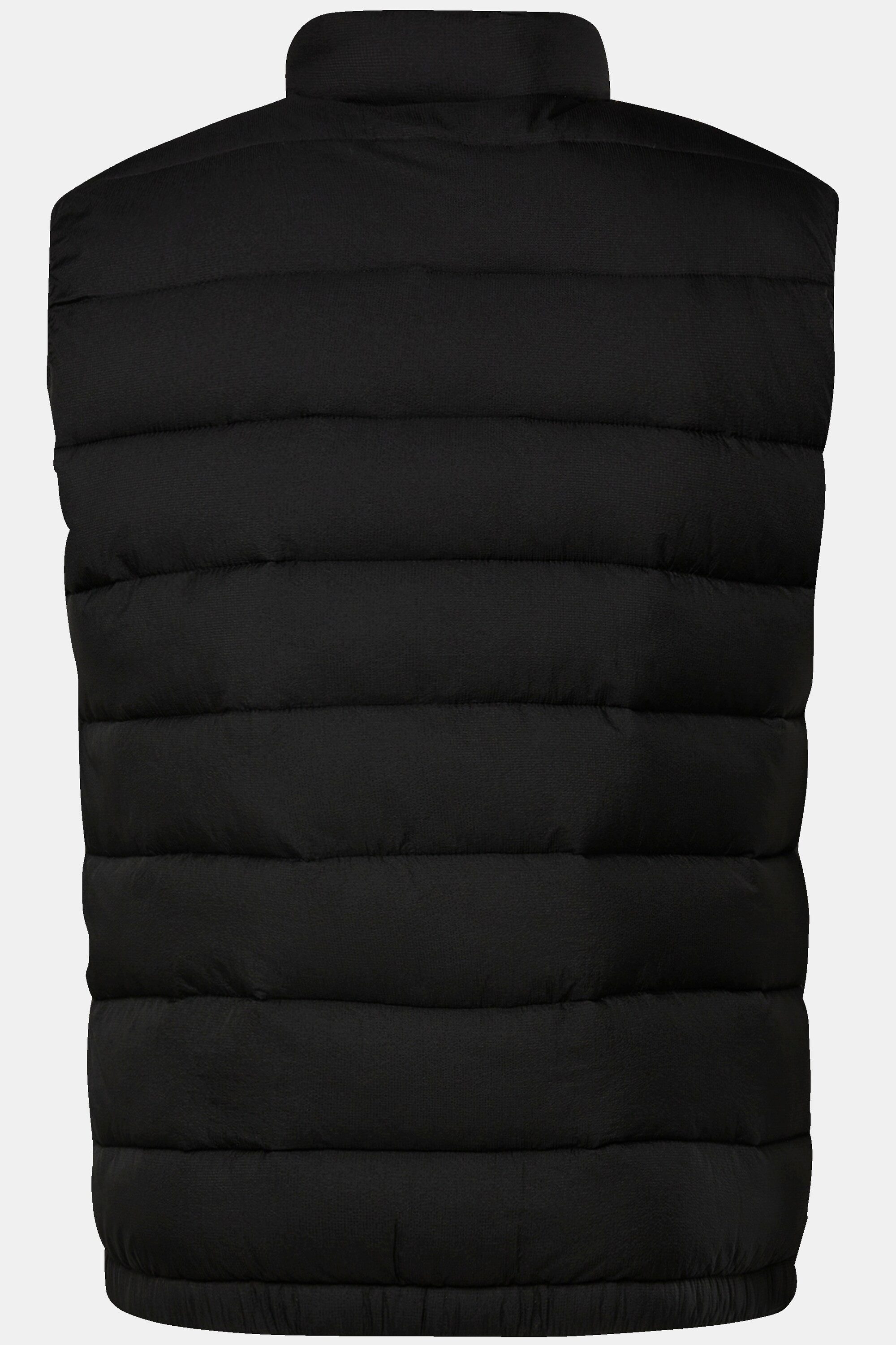 Men Plus Steppweste Steppweste Stehkragen